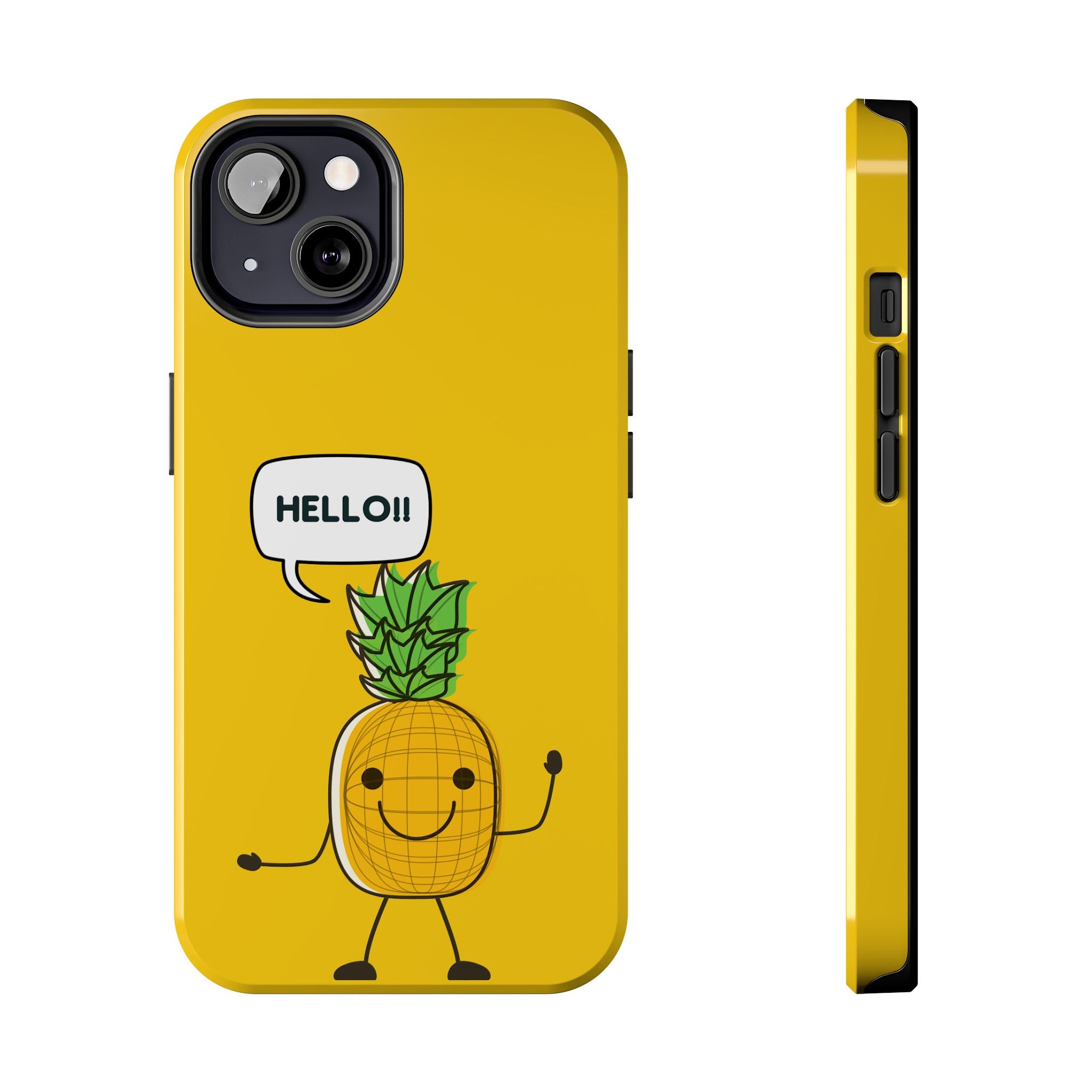 Pineapple 'HELLO!!' Tough Phone Case