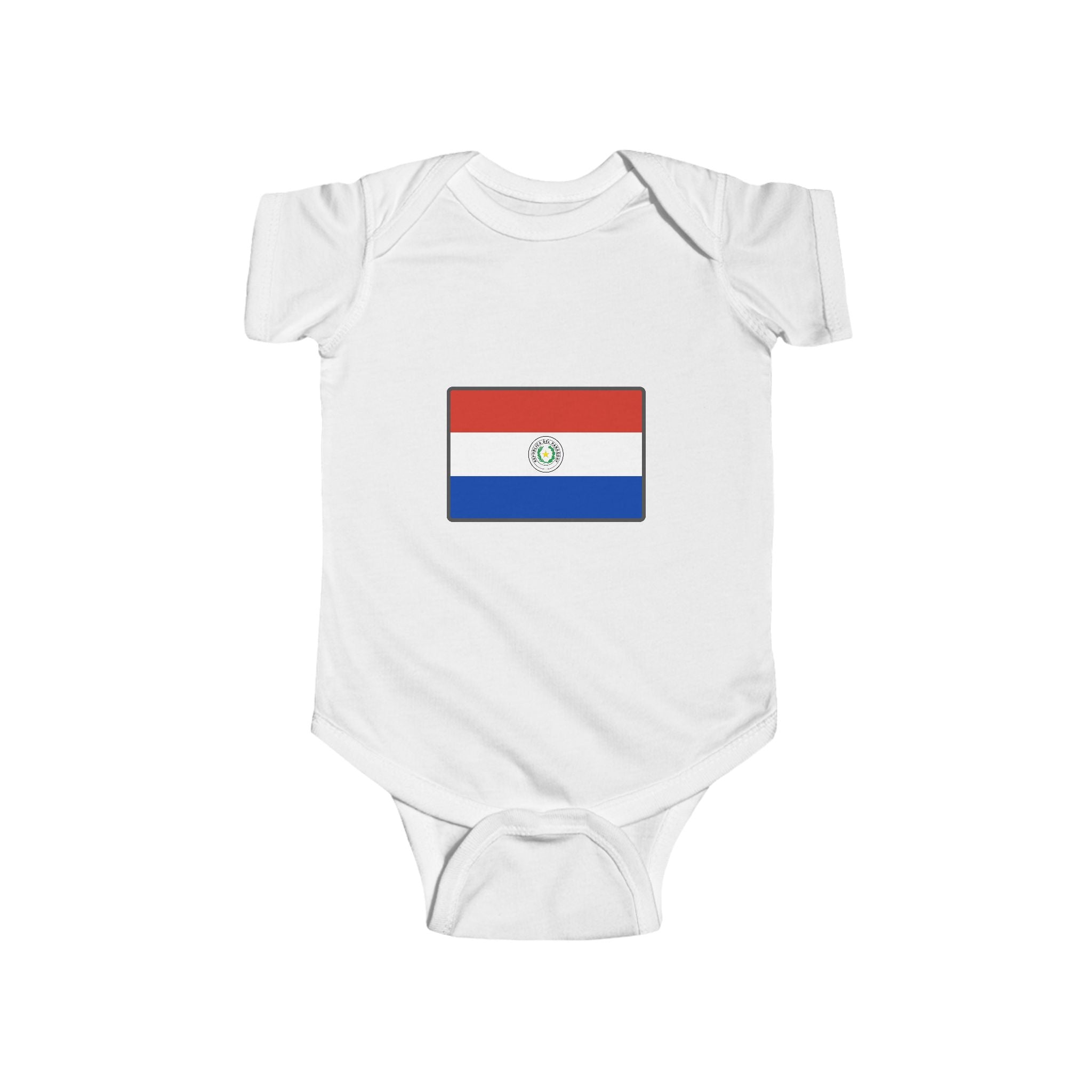 Paraguay Baby Bodysuit – Infant Onesie with Paraguayan Flag & 'Paraguay' Text