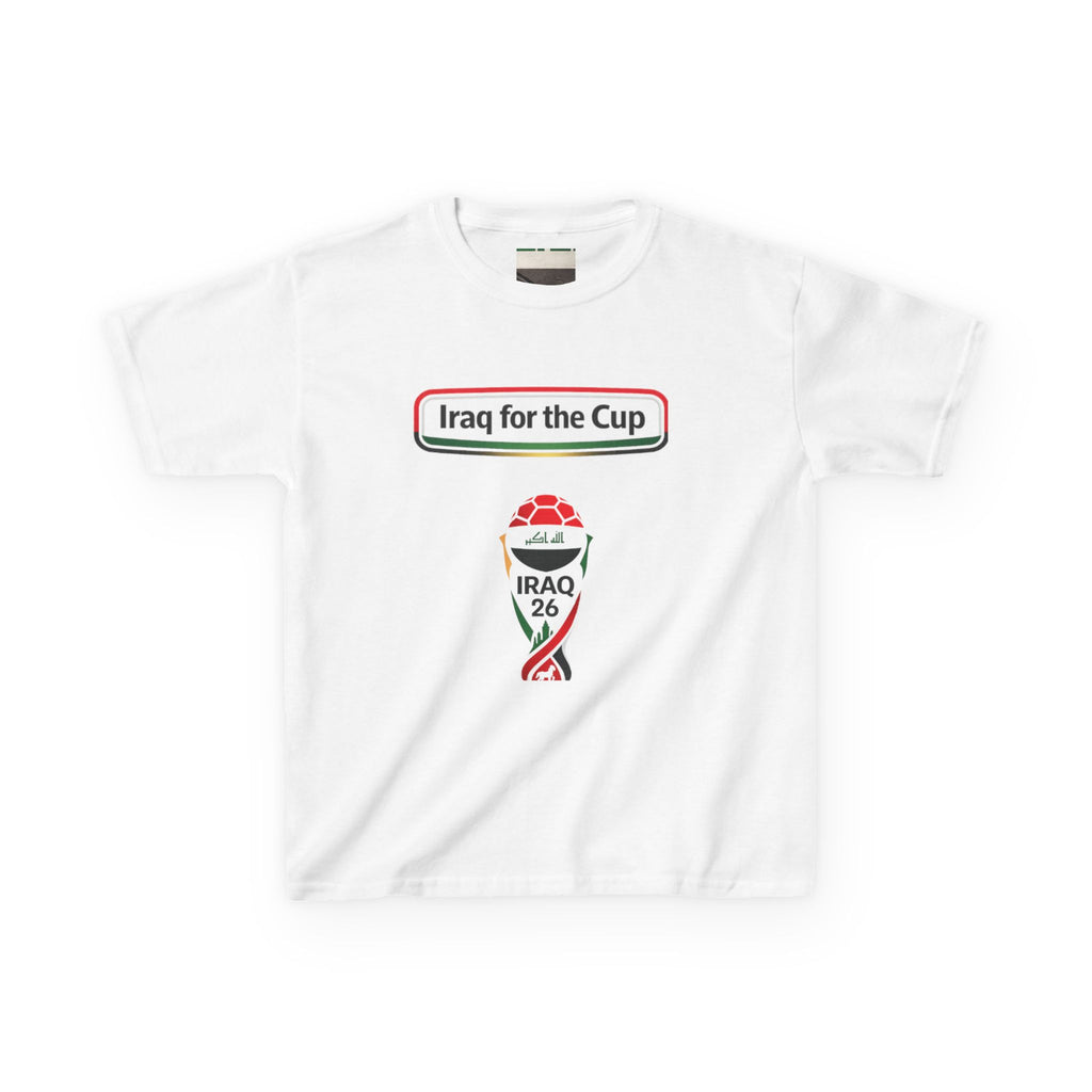 Iraq for the Cup Kids T‑Shirt — Iraq Soccer Fan Tee