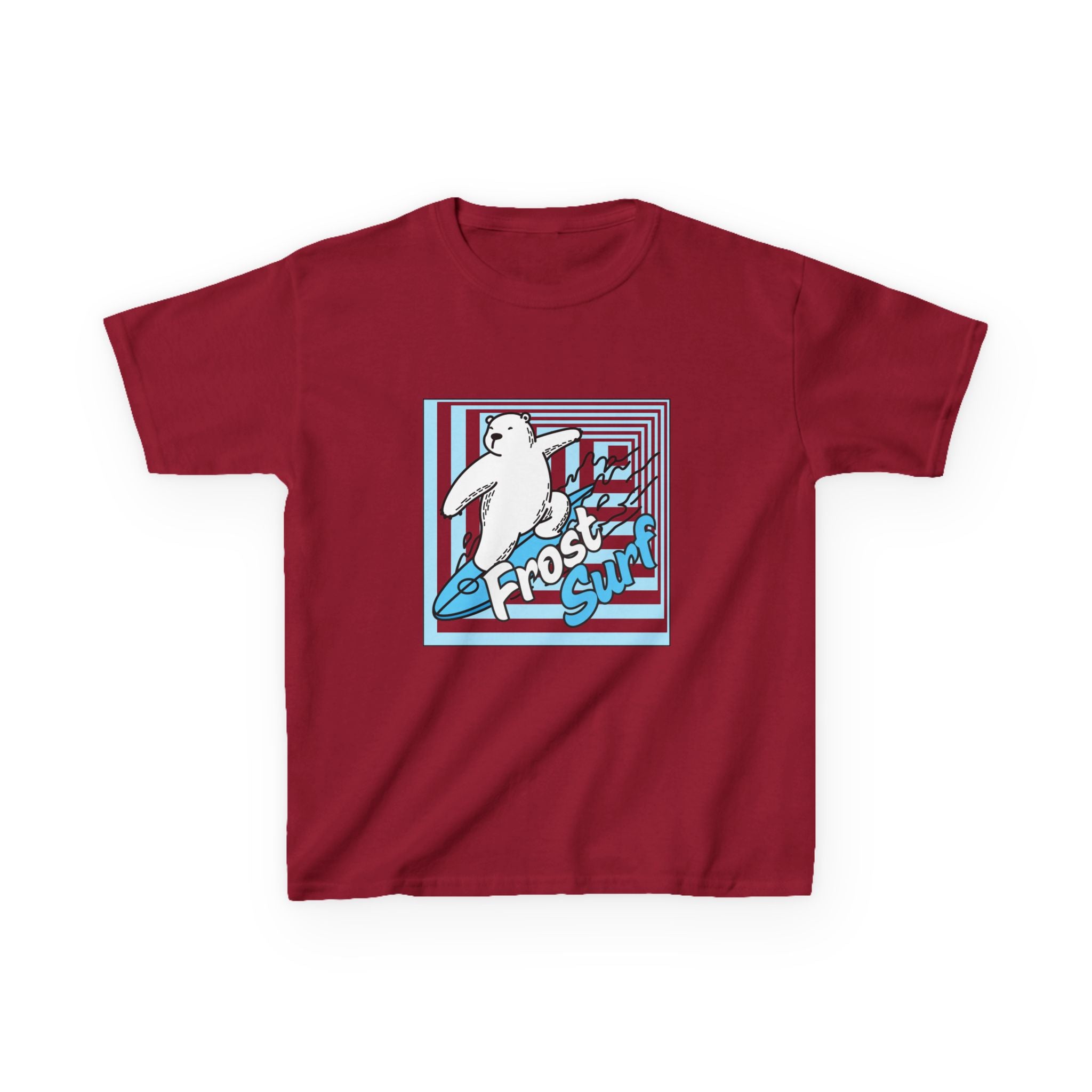 Kids Tee — 'Frost Surf' Polar Bear Surfing Graphic
