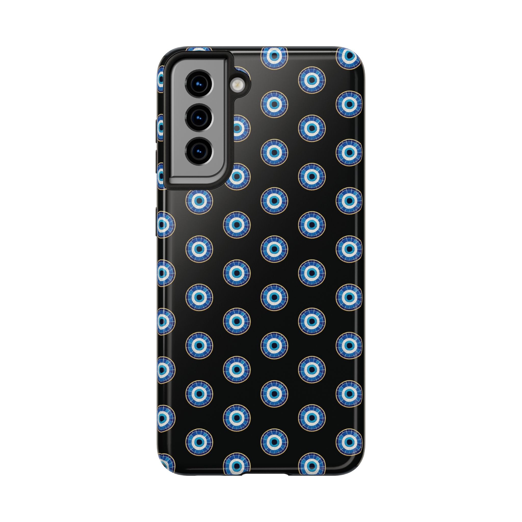 Evil Eye Pattern Tough Phone Case — Protective Blue Nazar Design