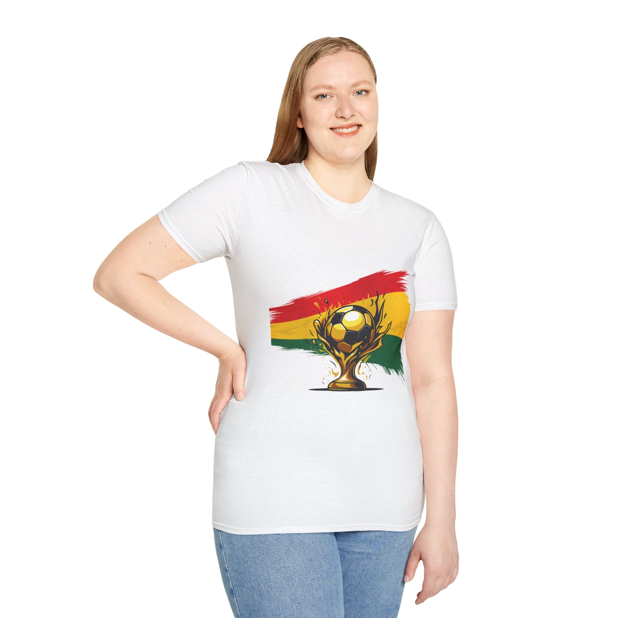 Ghana Flag Soccer Trophy T-Shirt