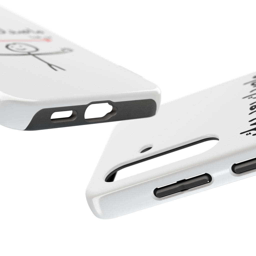 Tough Phone Case — Arabic 'ماصدك بعد بيك' Stick Figure Design