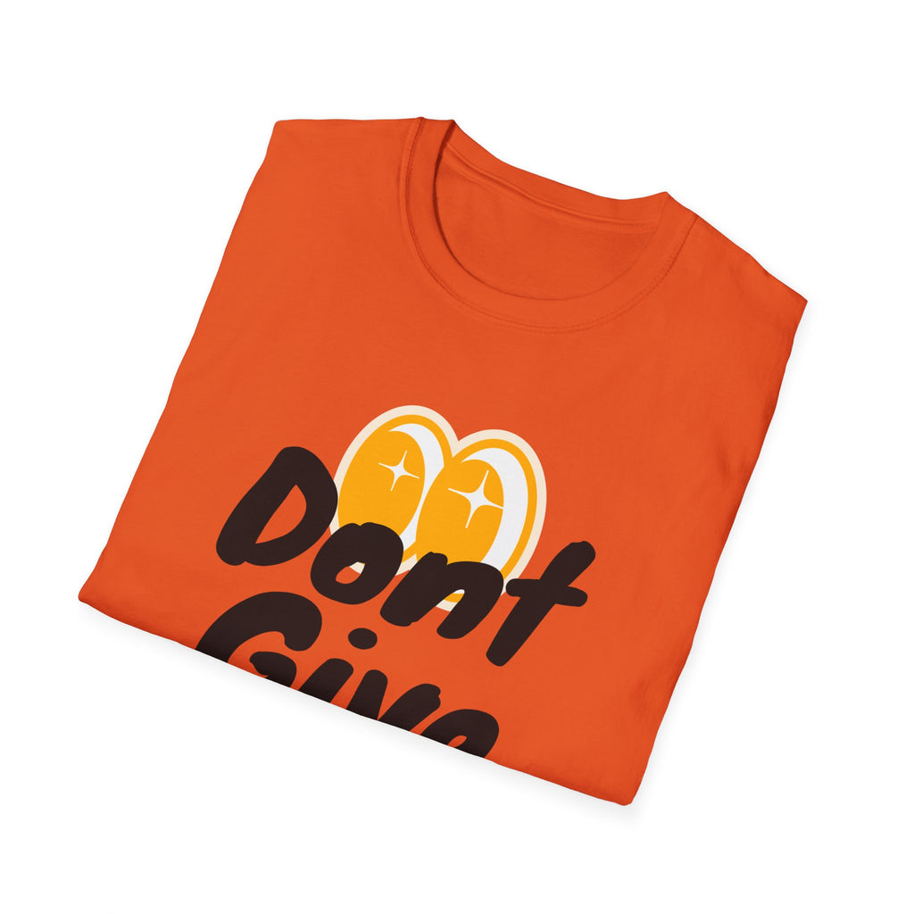 Don't Give Up T-Shirt — Motivational Graphic Tee with Positive Icons