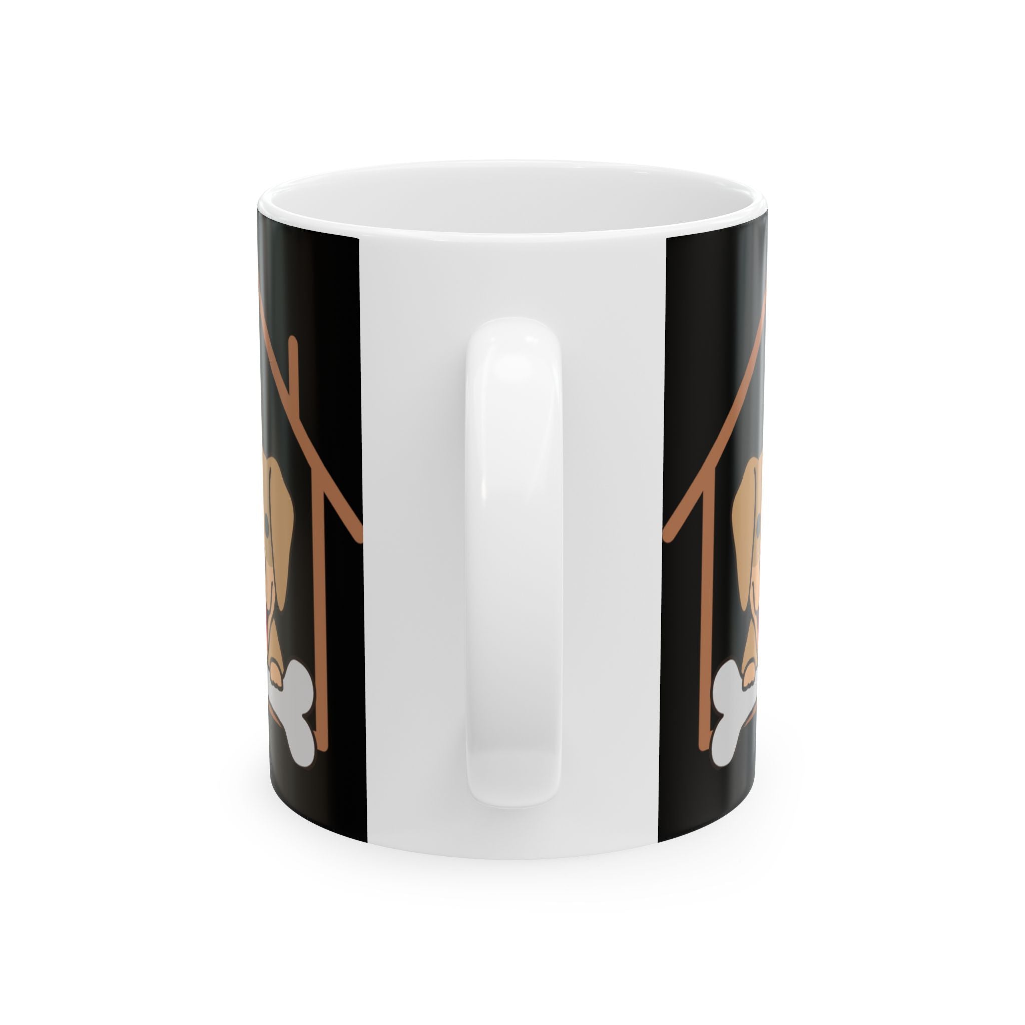 Dog Paw Ceramic Mug – "Home Is Where The Dog Is" 11oz/15oz