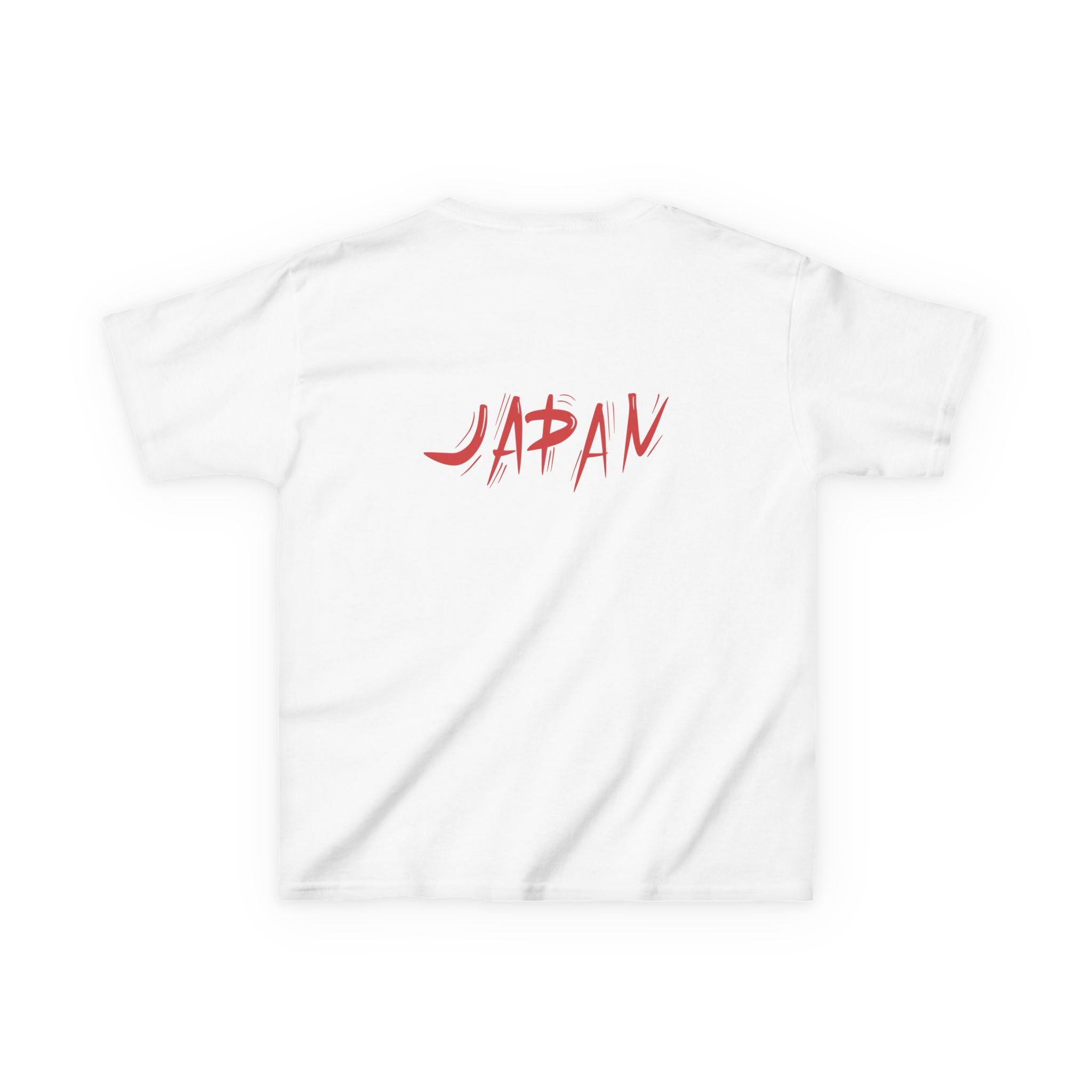 Kids Japan Flag T-Shirt — Red Sun Tee with 'JAPAN' Back Print