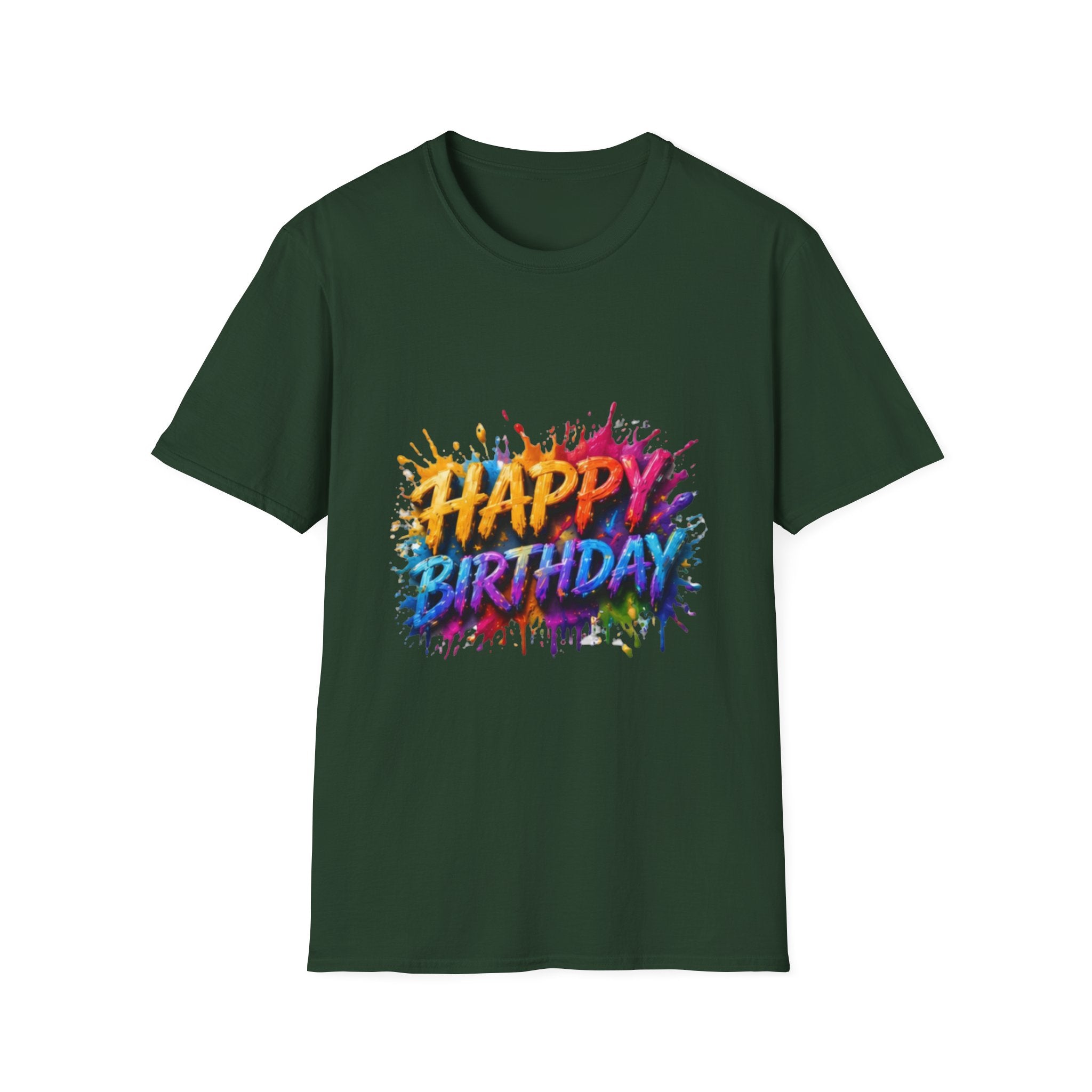 Happy Birthday Color Splash T-Shirt