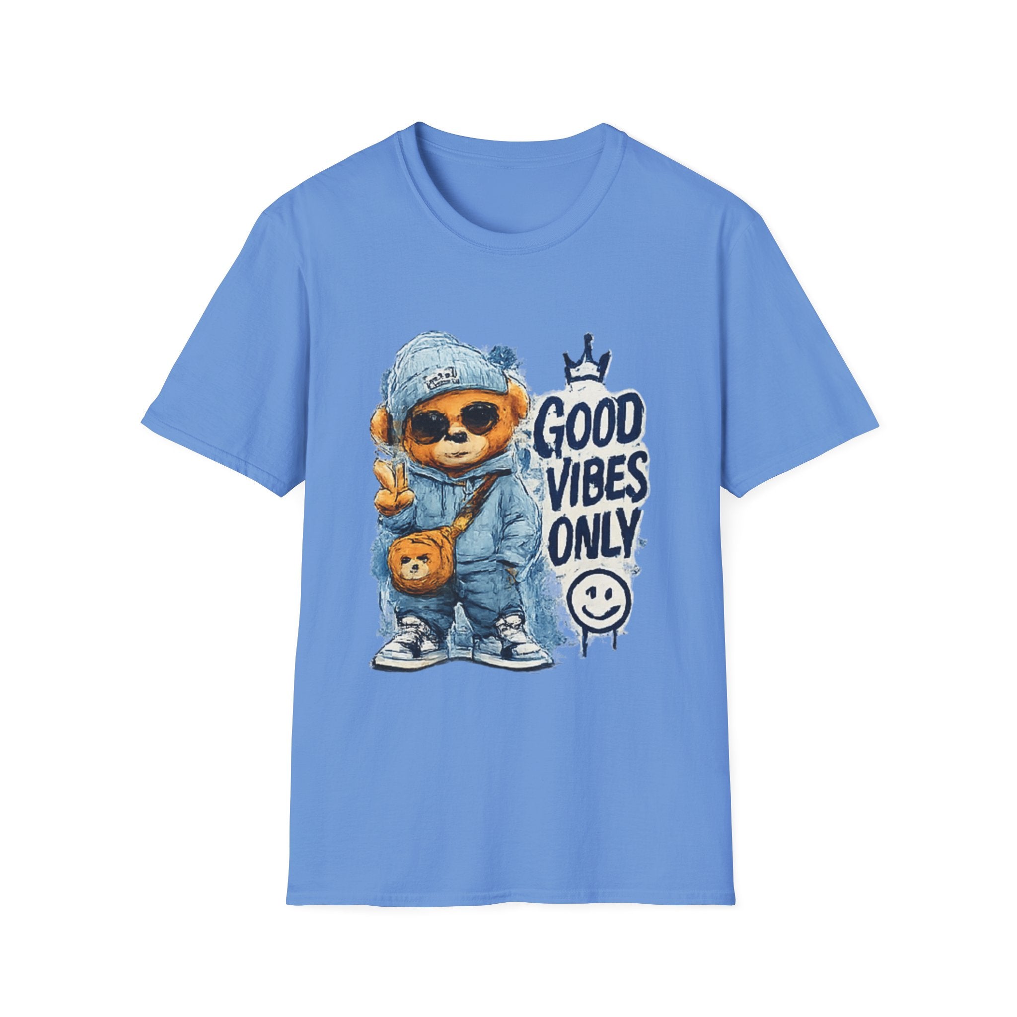 Good Vibes Only Bear T-Shirt — Cute Streetwear Graphic Tee
