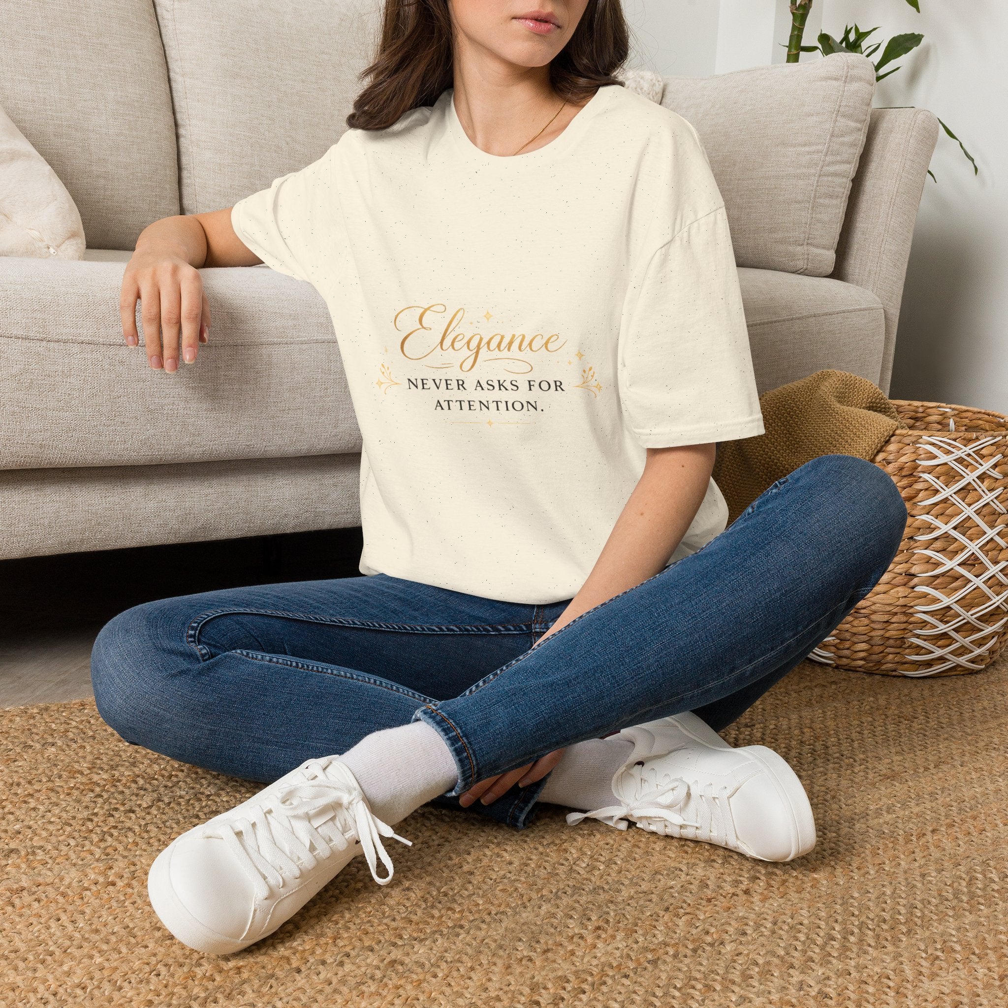 Elegance Never Asks For Attention T‑Shirt