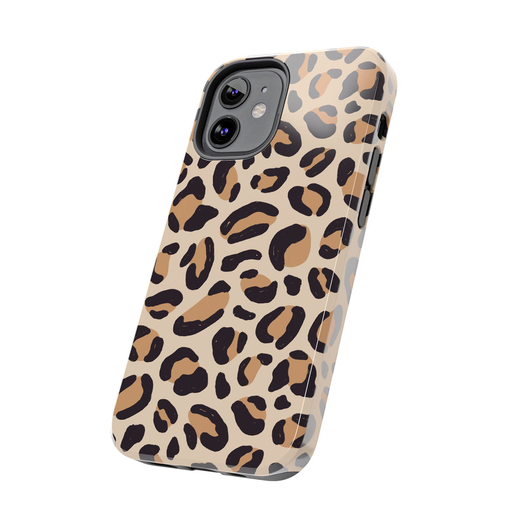 Leopard Print Tough Phone Case – Durable Glam Protective Cover