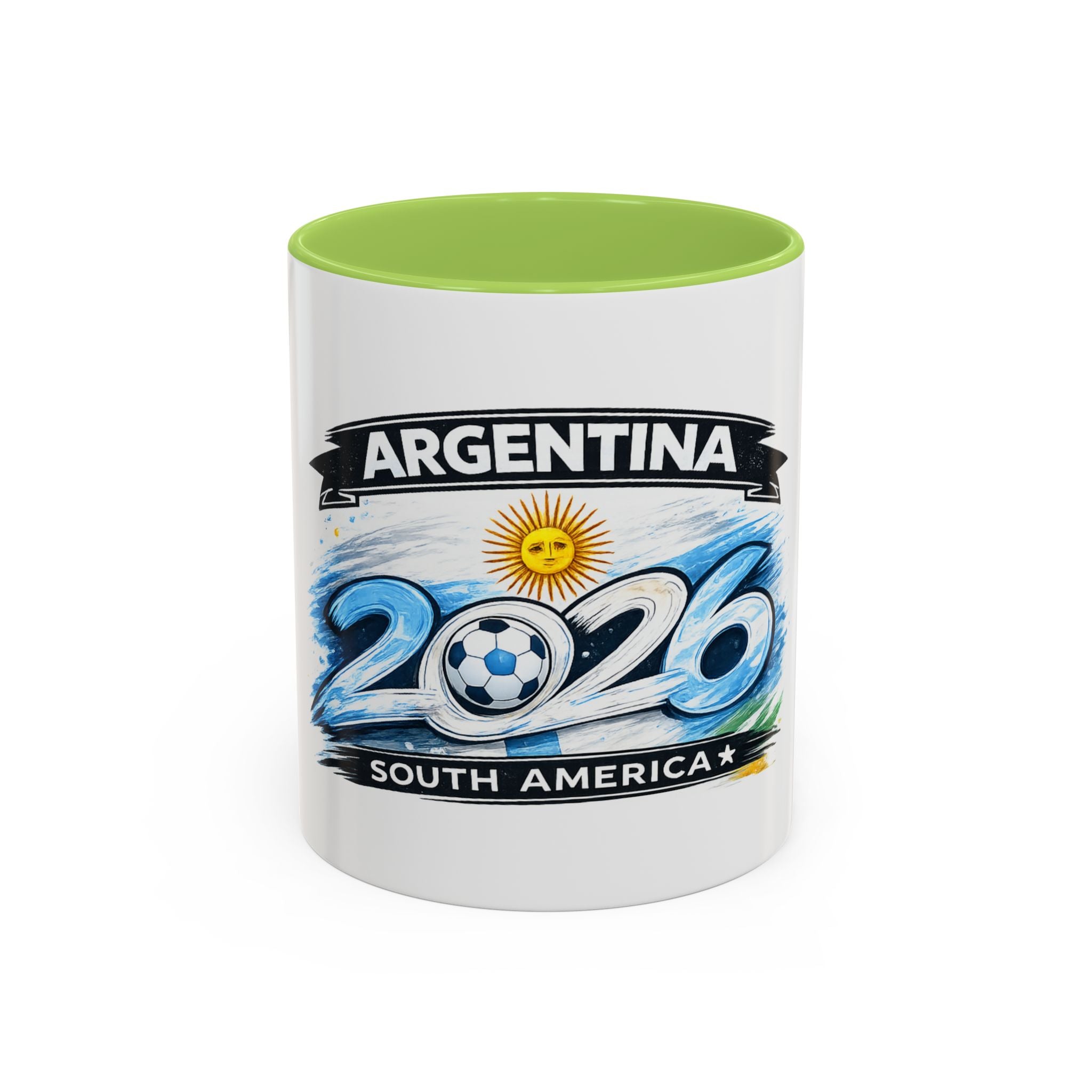 Argentina 2026 Soccer Cup Mug – Accent Coffee Cup (11/15oz)