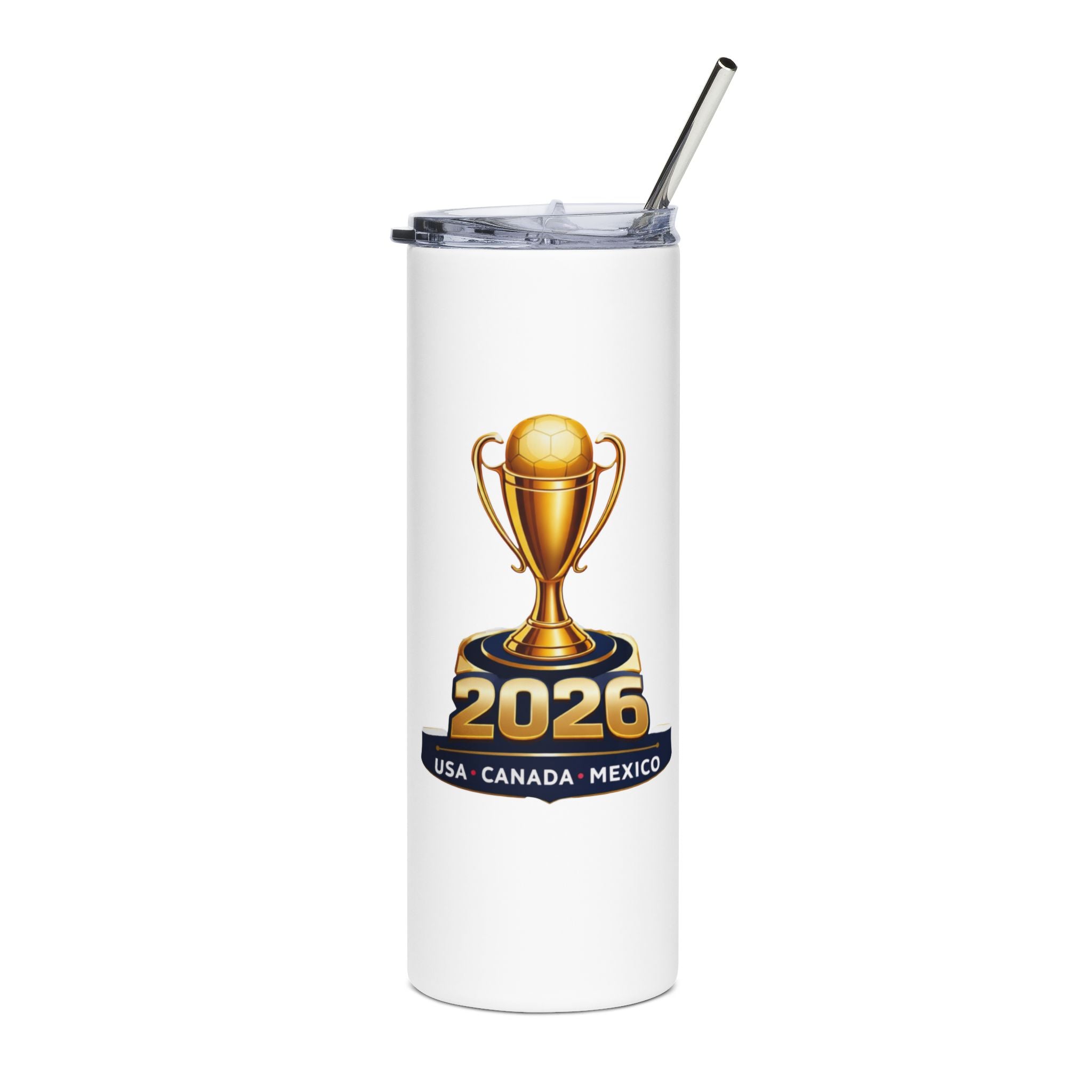 2026 Soccer Trophy Stainless Steel Tumbler —  France 2026 Cup Travel Cup