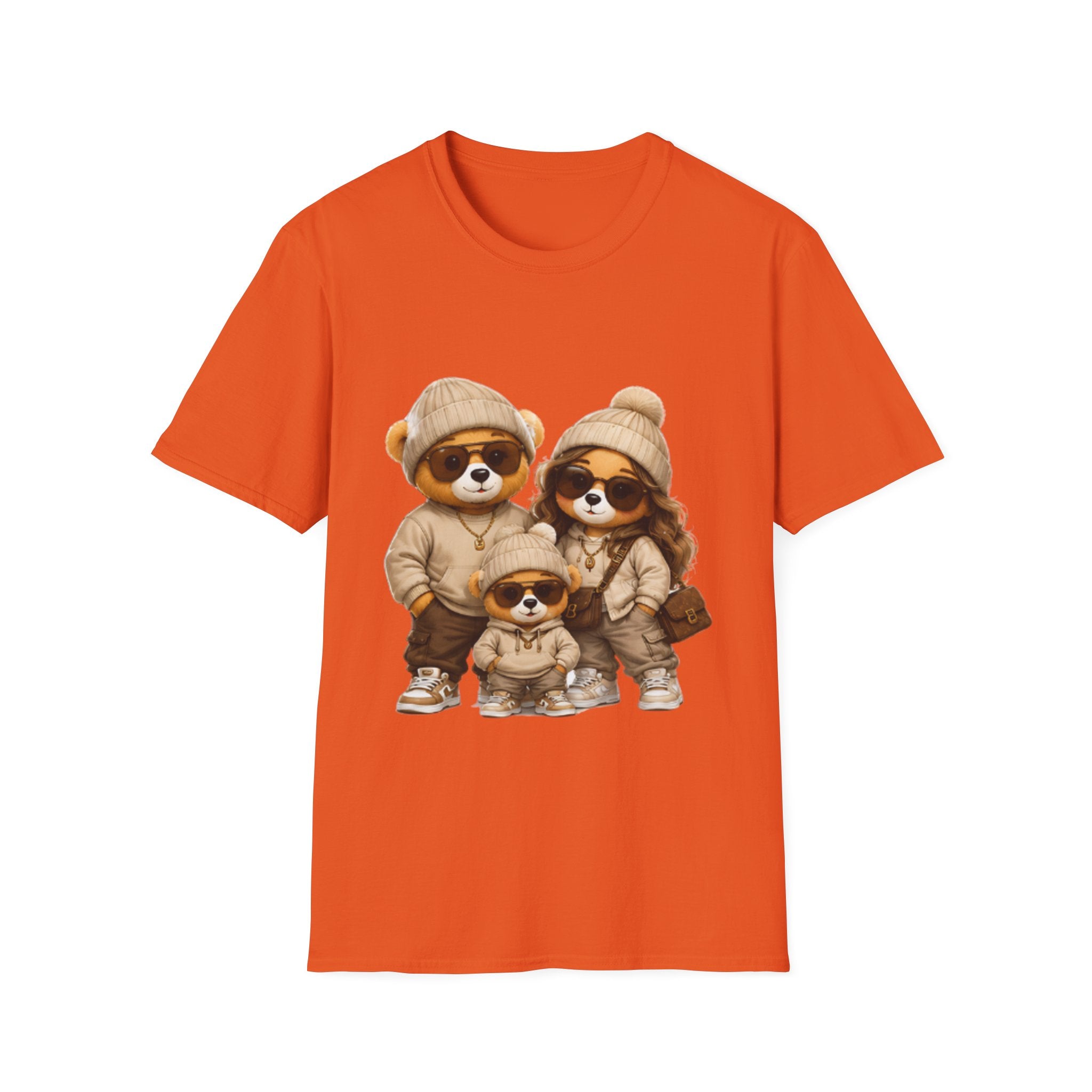 Cute Family Raccoon Trio unisex T-Shirt — Matching Cozy Outfit Graphic Tee