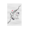 Cat Lover Tea Towel — Cute Paw Print Kitchen Dish Towel
