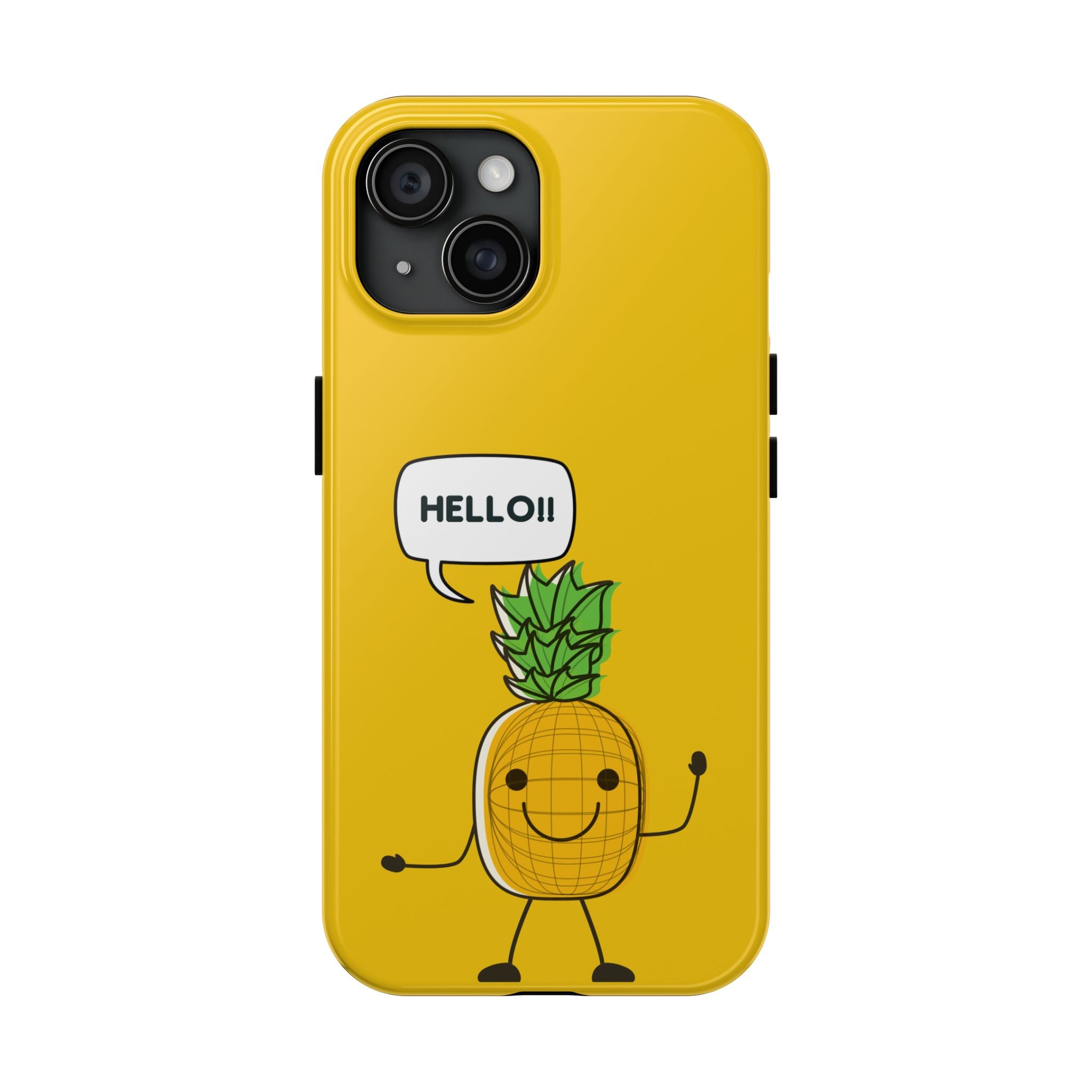 Pineapple 'HELLO!!' Tough Phone Case