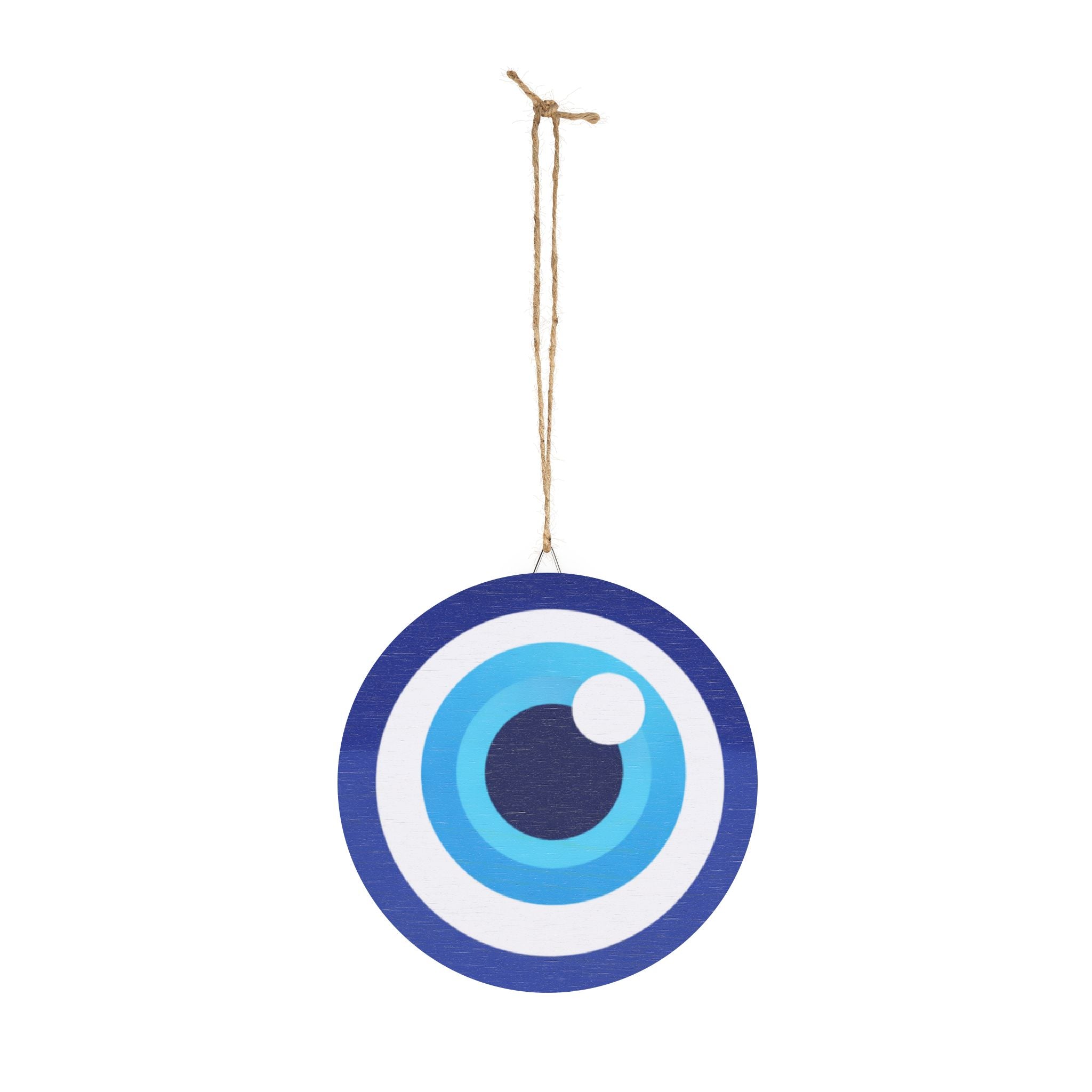 Evil Eye Wood Sign – Protective Blue Nazar Wall Decor