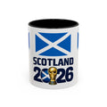 Scotland 2026 Cup Coffee Mug – Scottish Flag & Trophy Accent Mug (11/15oz)