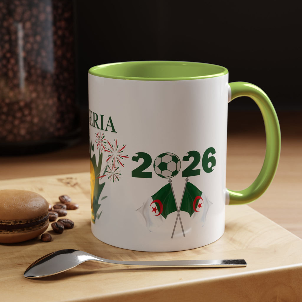 Algeria 2026 Cup Coffee Mug - Soccer Fan Accent Mug