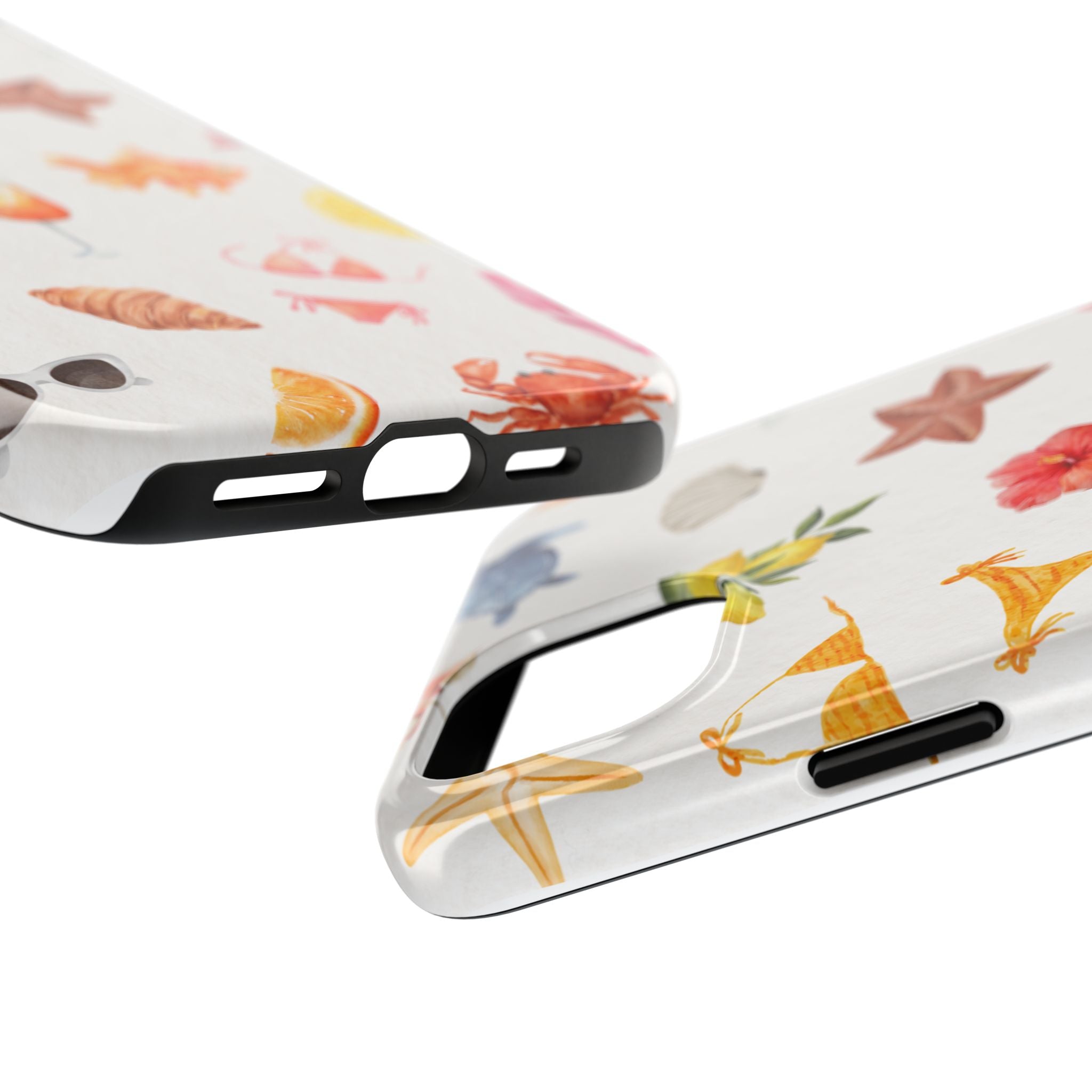 Summer Seashells Pattern Tough Phone Case — Beach Vacation Phone Cover