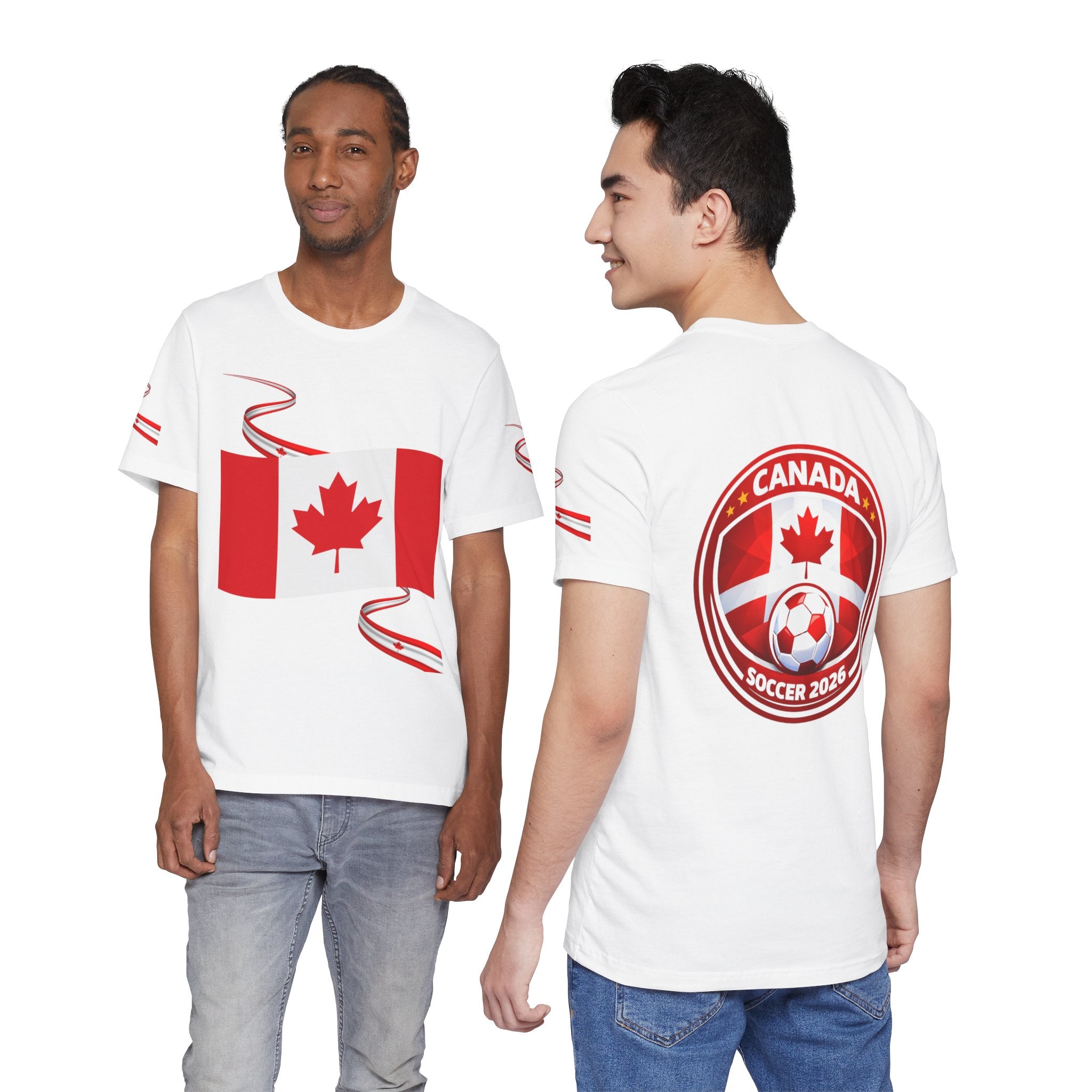 Canada Soccer T‑Shirt – Canadian Flag & Crest Soccer 2026 Jersey