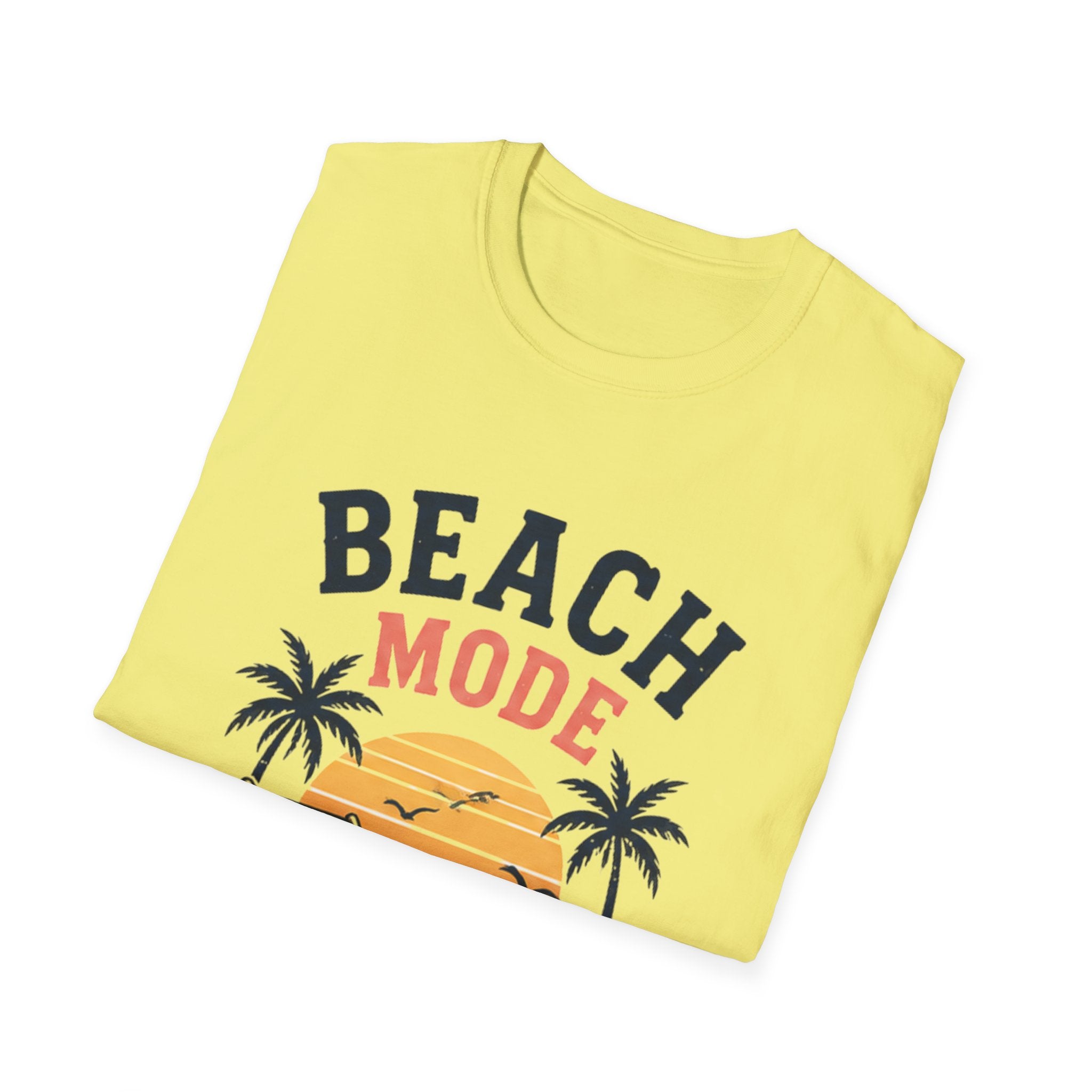 Beach Mode unisex T-Shirt — "Always On" Vintage Sunset Beach Graphic