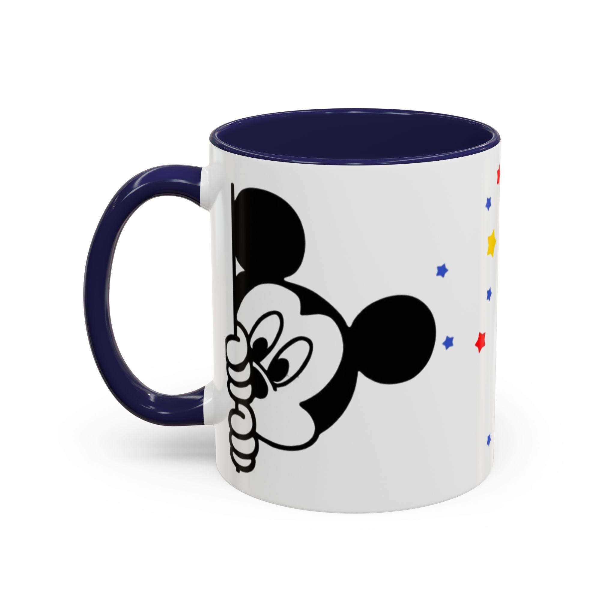 Mickey Mouse Accent Coffee Mug – Stars Pattern (11 oz)