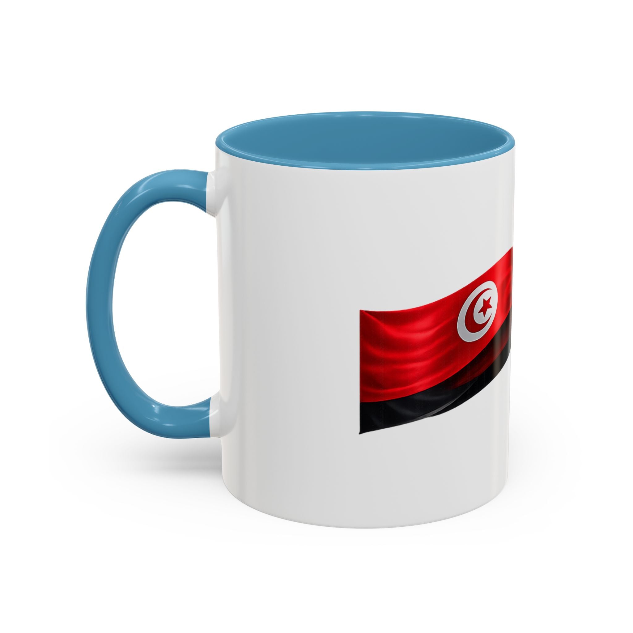 Tunisia 2026 Soccer Accent Mug — Flag & Football Fan Coffee Cup (11/15 oz)
