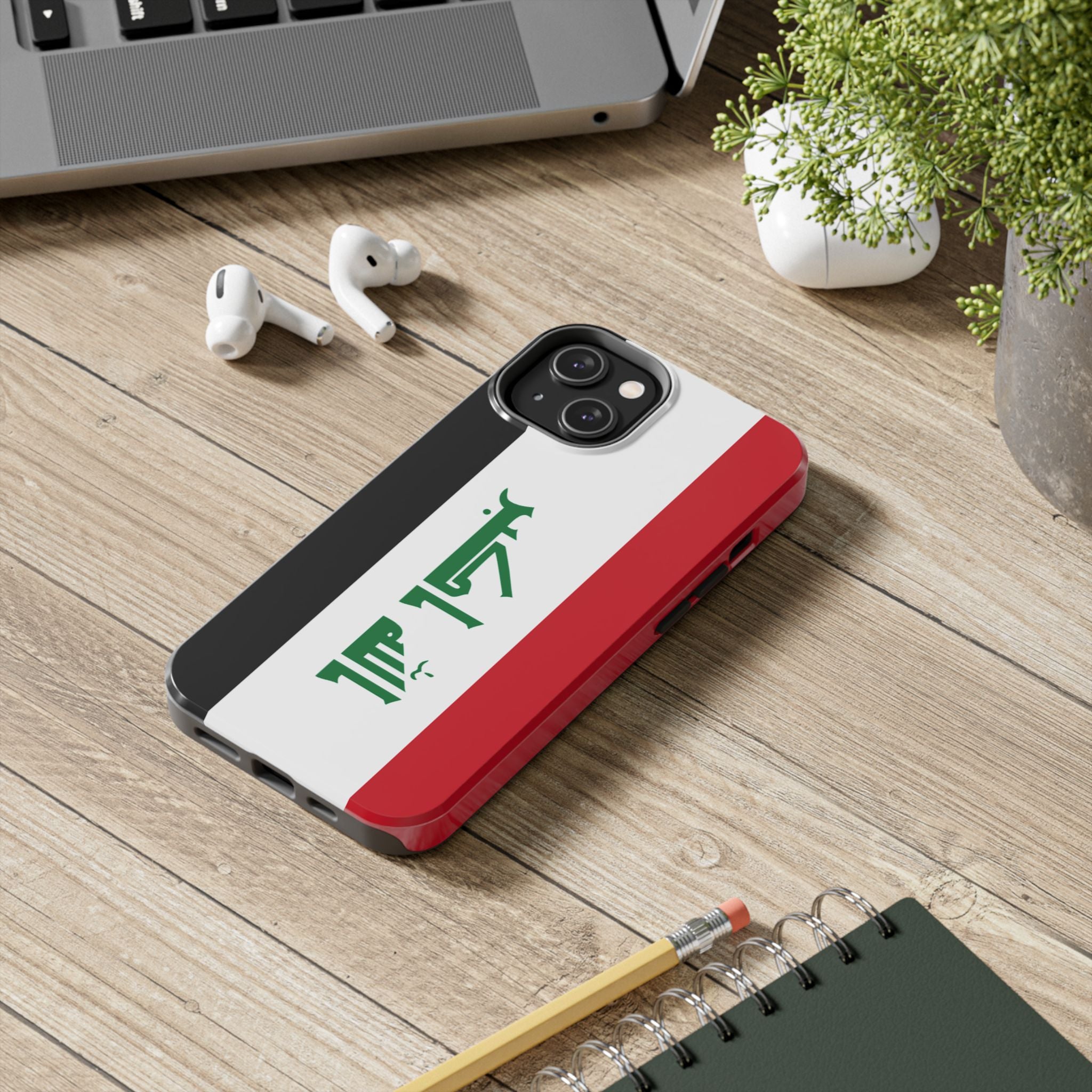 Iraq Flag Tough Phone Case — Durable Patriotic iPhone/Android Cover