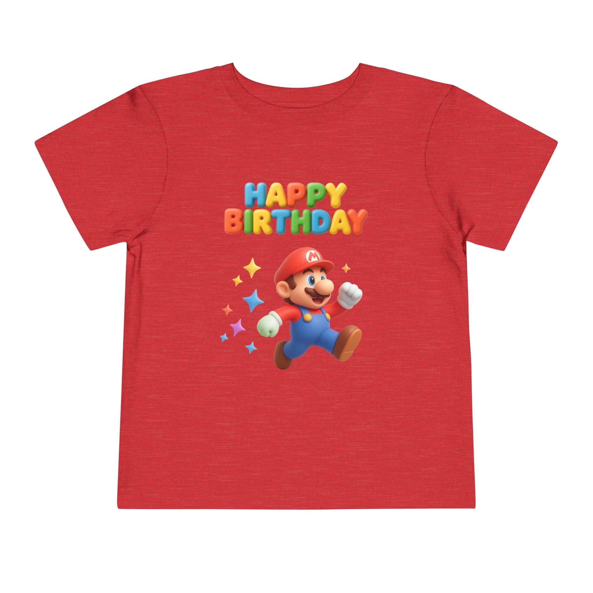 Mario Birthday Toddler Short Sleeve Tee