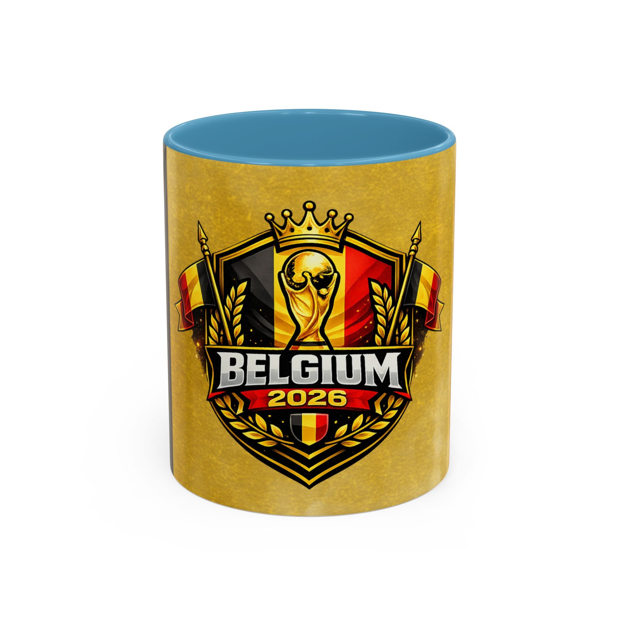 Belgium 2026 Soccer Crest Coffee Mug — Cup Fan Gift (11/15oz)