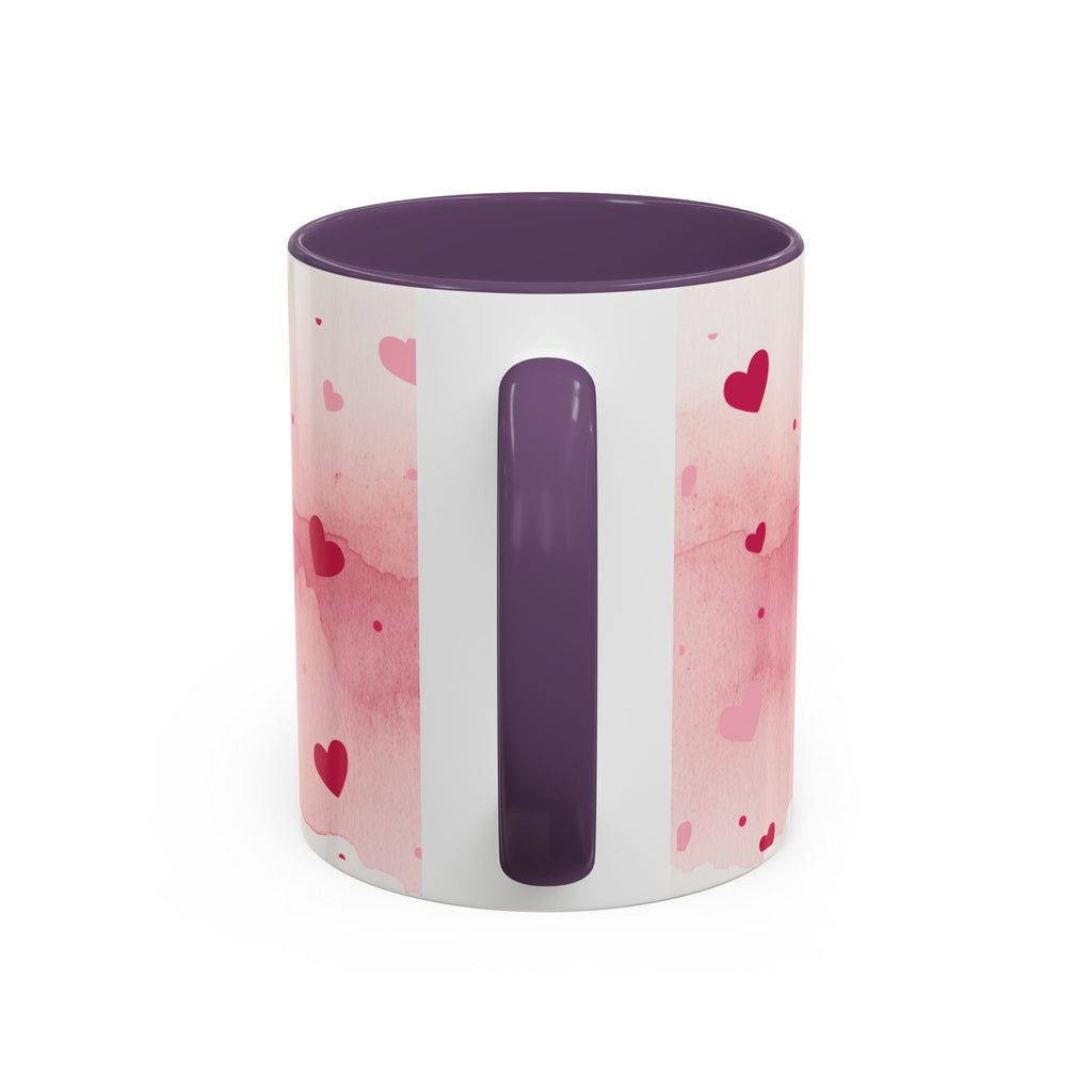 Accent Coffee Mug - Cute Pink Shisha Girl with Arabic Quote Hookah mug