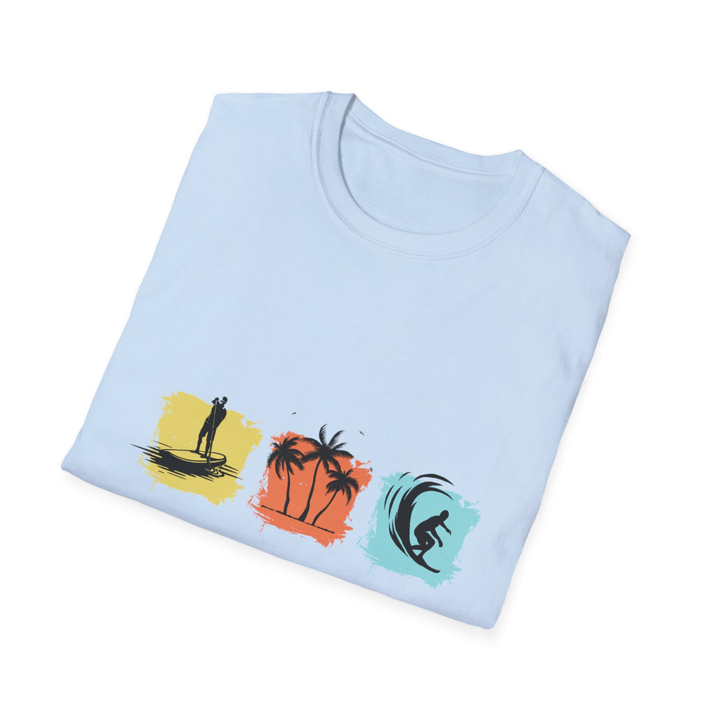 Vacation Vibes T-Shirt — Beach Surf Palm Tree Graphic Tee