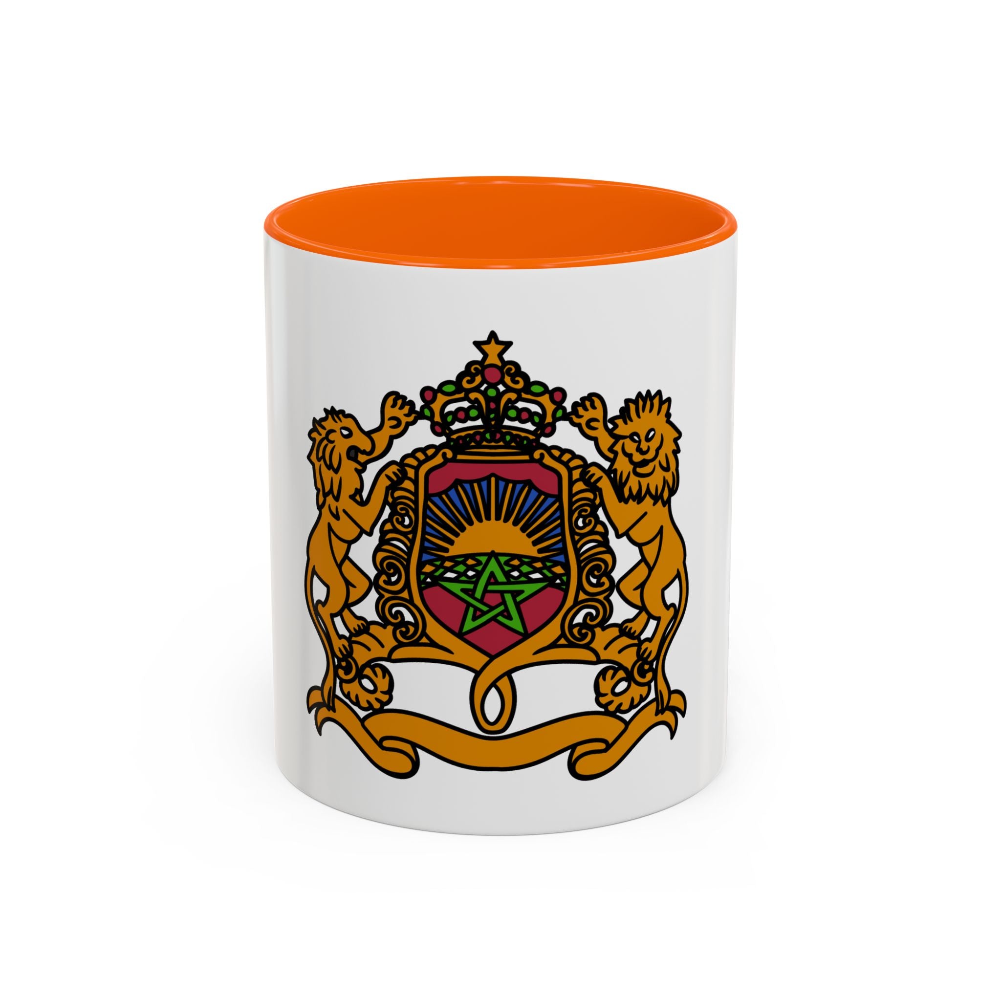 Morocco Coat of Arms Accent Coffee Mug – Moroccan Flag 11/15oz