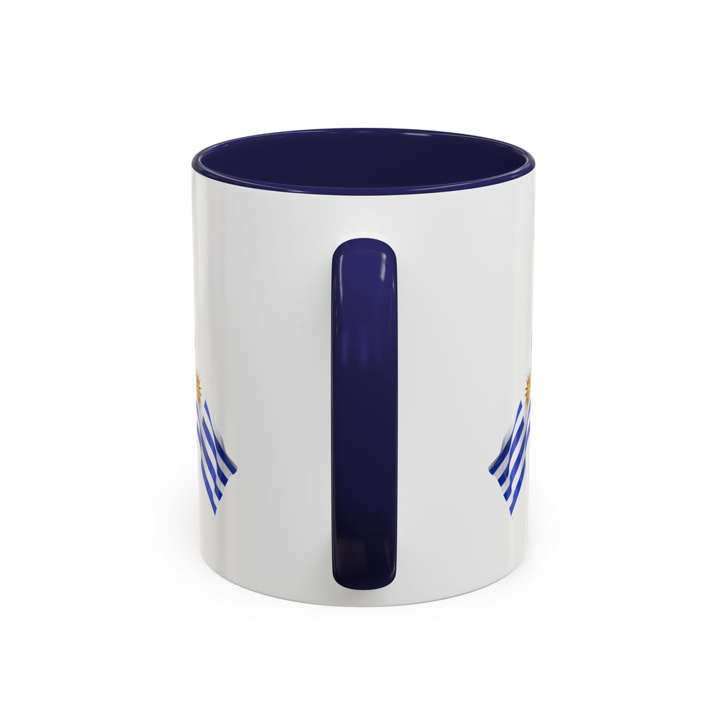 Uruguay Flag Accent Coffee Mug — Blue Sun National Pride 11/15oz