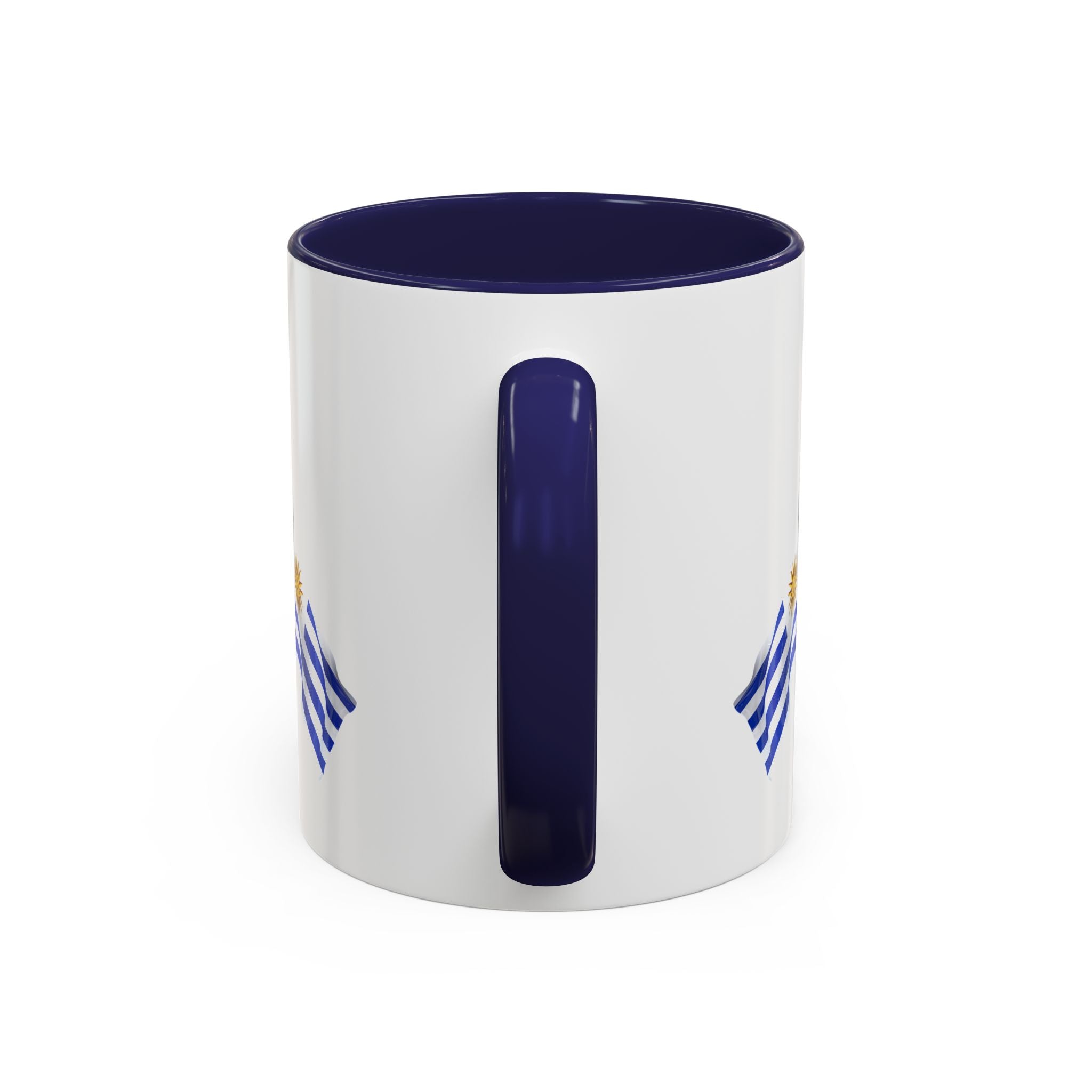Uruguay Flag Accent Coffee Mug — Blue Sun National Pride 11/15oz