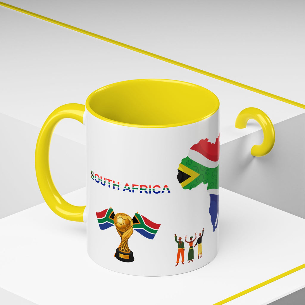 South Africa Coffee Mug — Map, Flag & Trophy Design (11/15oz)