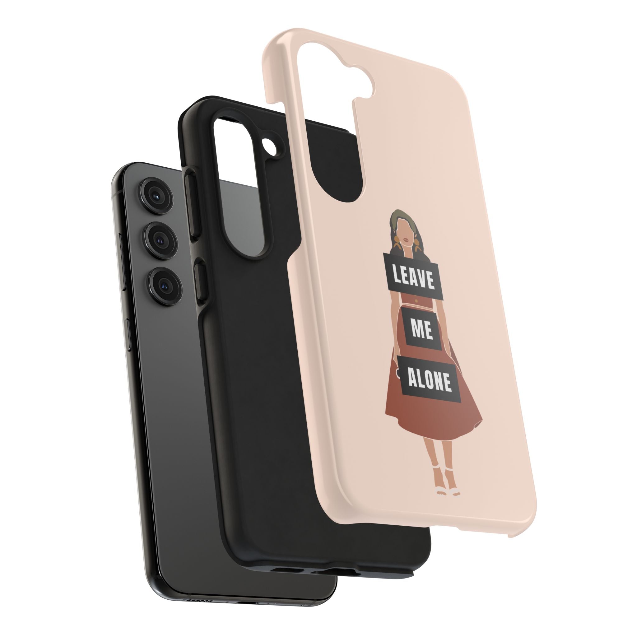 Leave Me Alone Phone Case — Tough Protective iPhone Case with Bold Statement Design