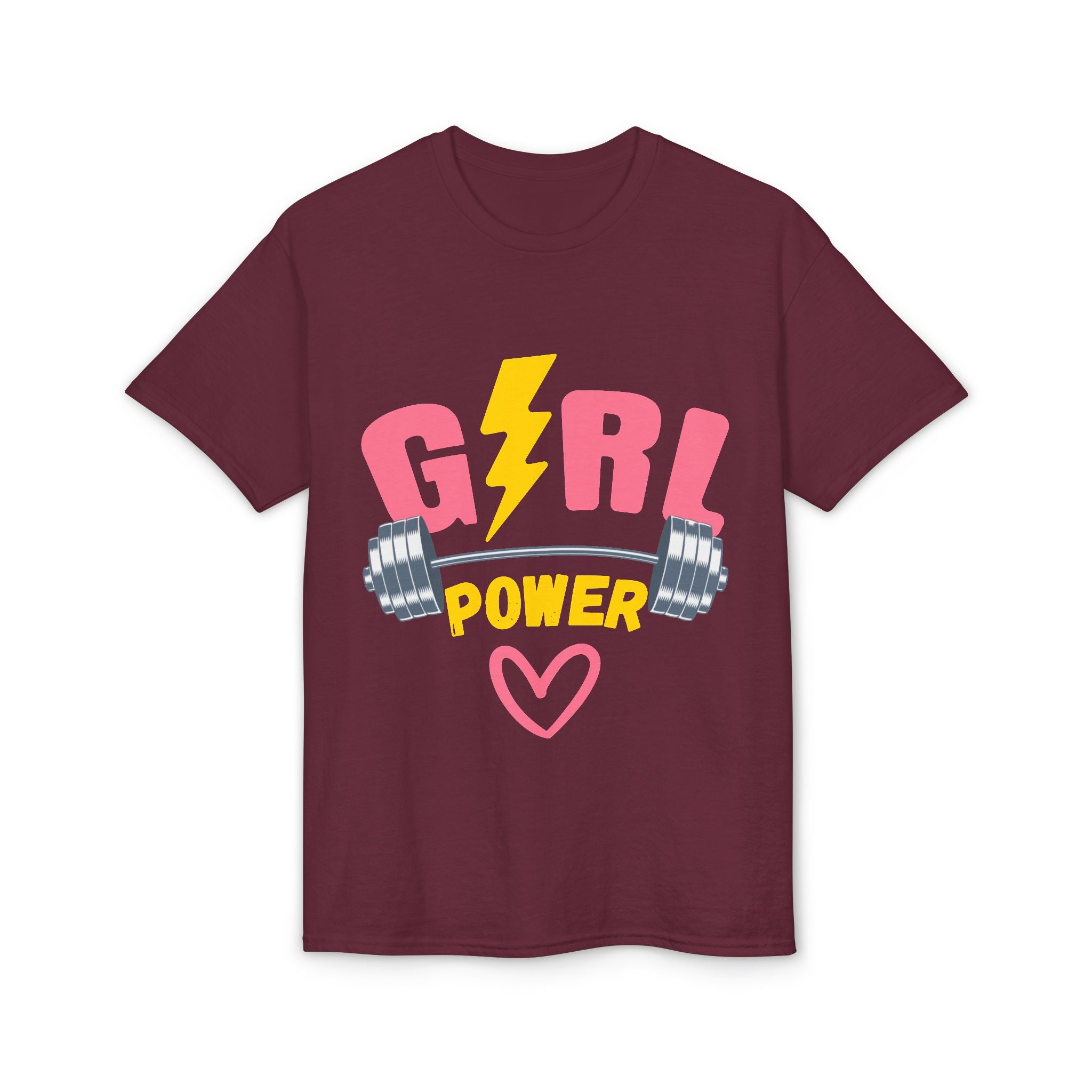 Girl Power T-Shirt — Pink Lightning Barbell Fitness Tee