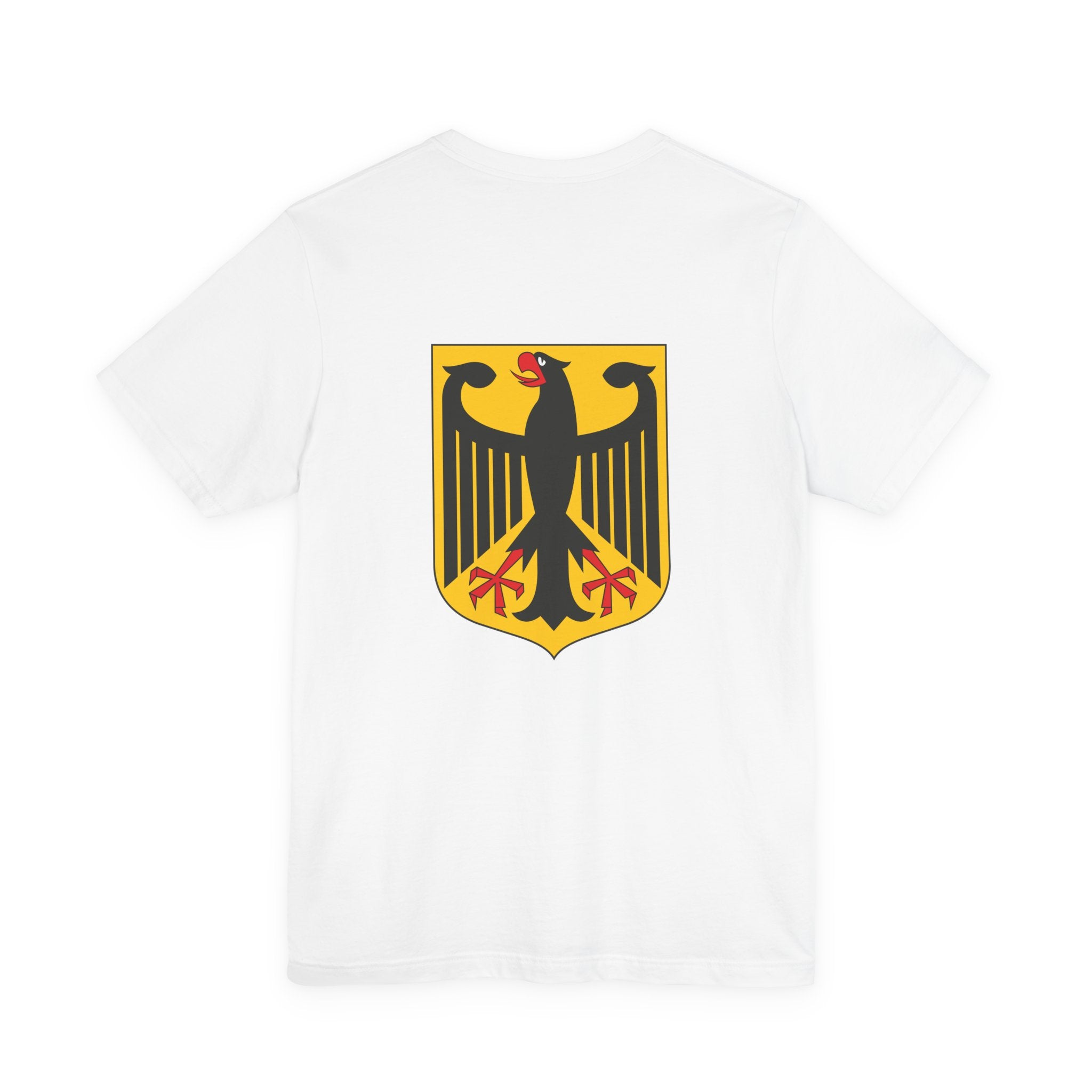 Germany Flag Eagle Tee — German Pride T‑Shirt (Smoky Flag Front, Coat of Arms Back)