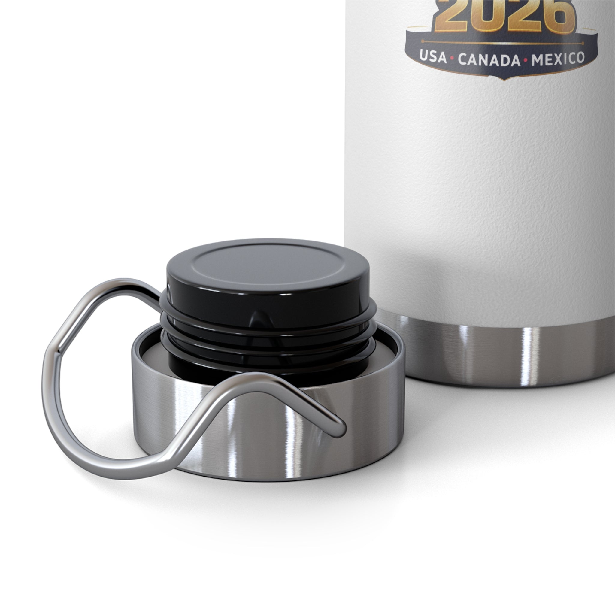 Portugal 2026 Tournament Cup Vacuum Bottle — Portugal Emblem 22oz Insulated Bottle