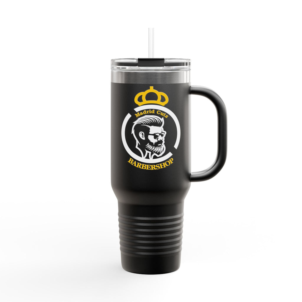 Madrid Cutz Crown Logo Stainless Tumbler with Straw40oz Insulated Travel Mug