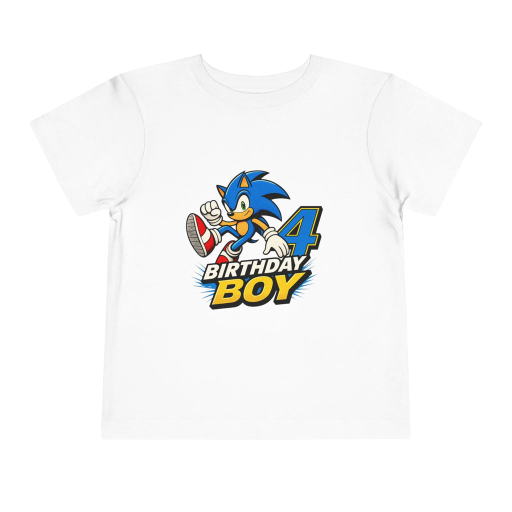 Sonic 4th Birthday Boy Toddler Tee