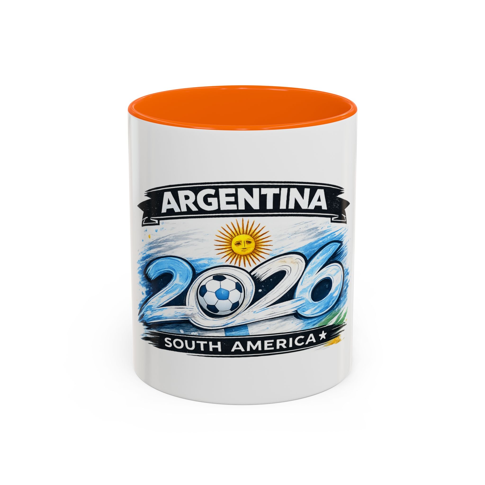 Argentina 2026 Soccer Cup Mug – Accent Coffee Cup (11/15oz)