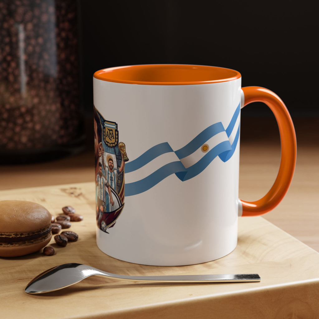 Argentina Soccer Player Coffee Mug – National Flag Accent