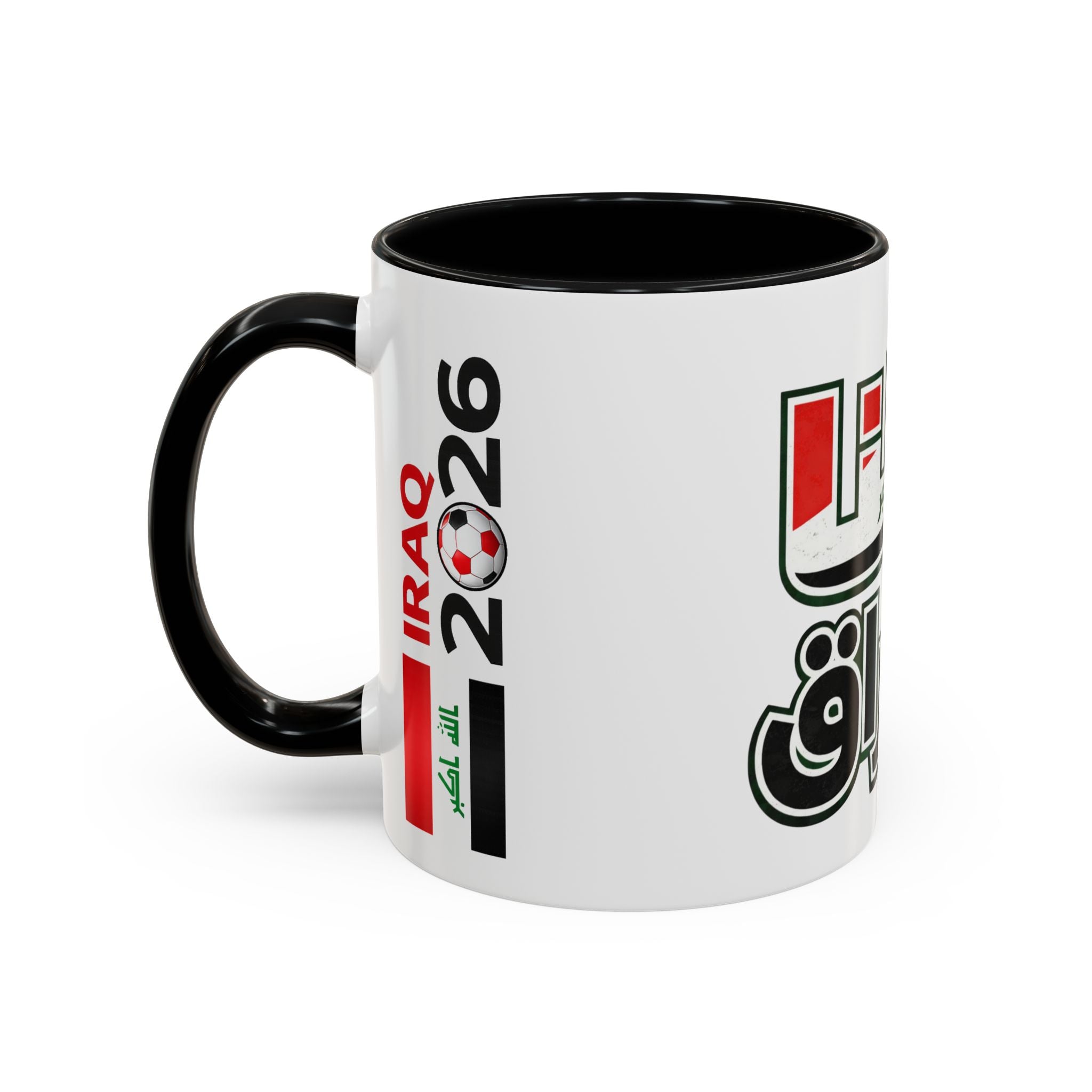 Iraq 2026 Accent Coffee Mug — Arabic Pride Flag Design