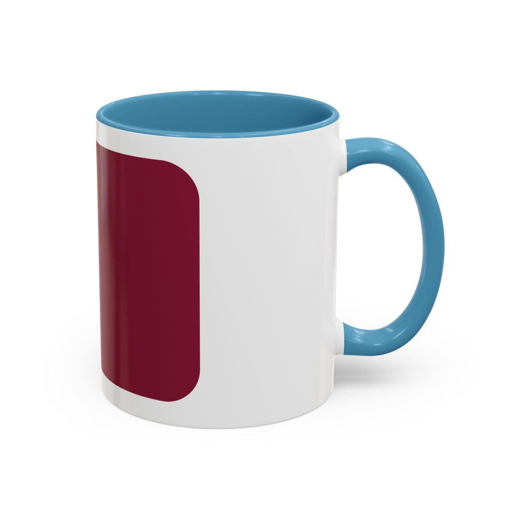 Qatar Flag Accent Coffee Mug – Maroon & White National Pride 11/15oz