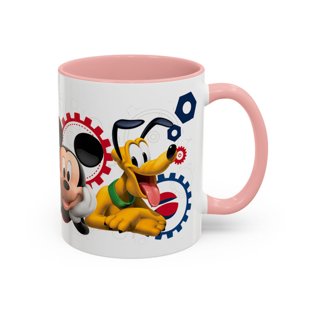 Disney Mickey & Friends Accent Coffee Mug – Mickey, Goofy & Pluto Cartoon Gift (11oz)