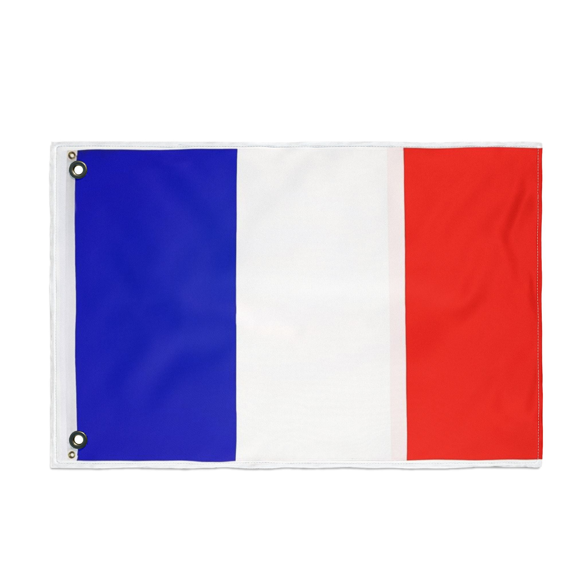 French Flag Double-Sided Garden Flag - Reversible Red White Blue Outdoor Décor