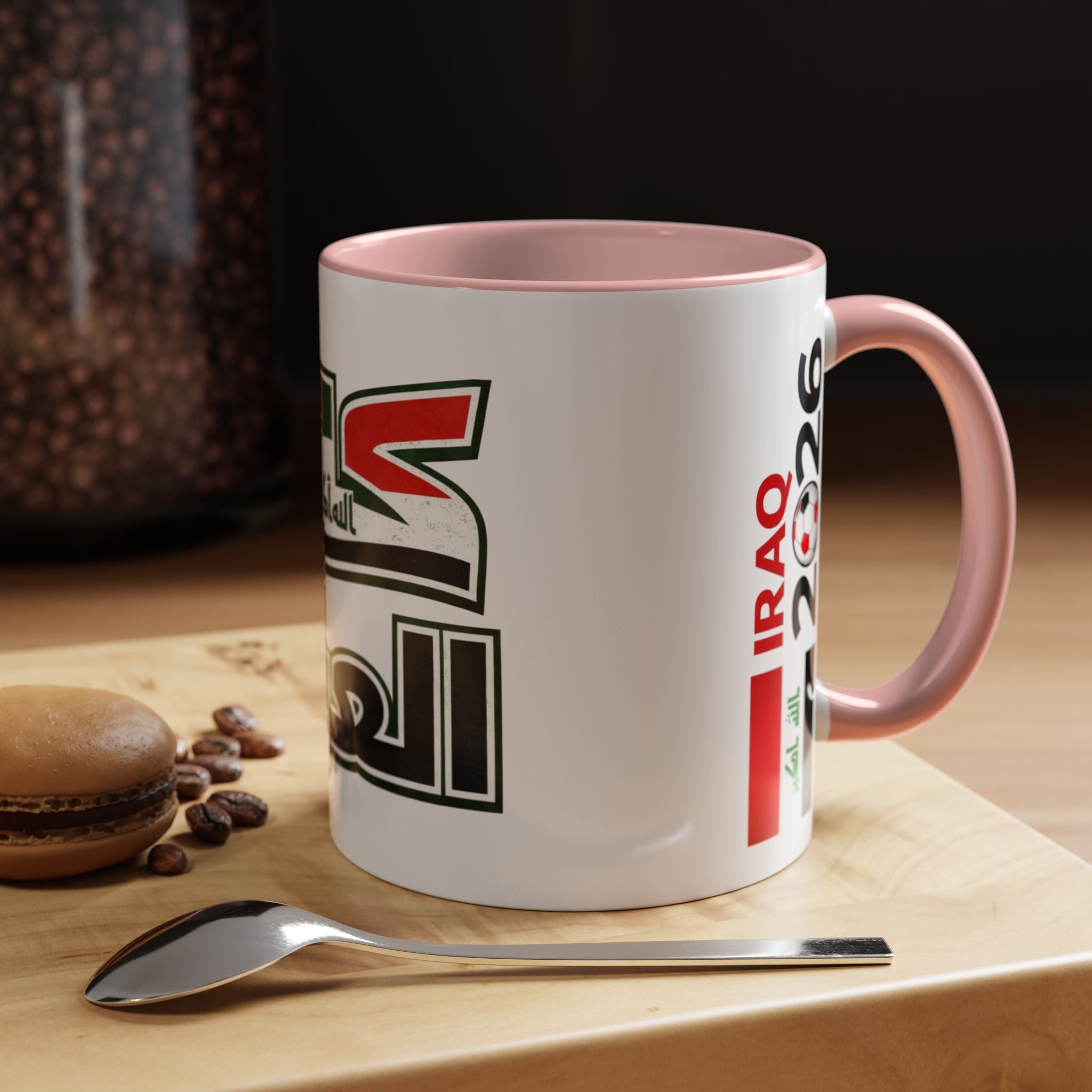 Iraq 2026 Accent Coffee Mug — Arabic Pride Flag Design