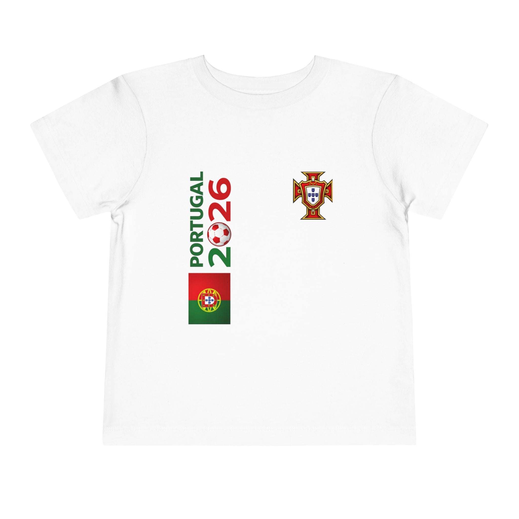 Portugal 2026 Toddler Tee — Portuguese Flag Soccer Kids Shirt